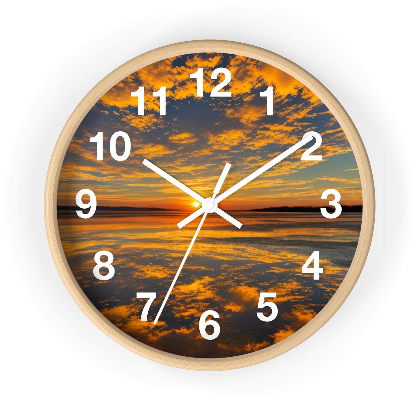 Orange Skies Wall Clock (SP Photography Collection)