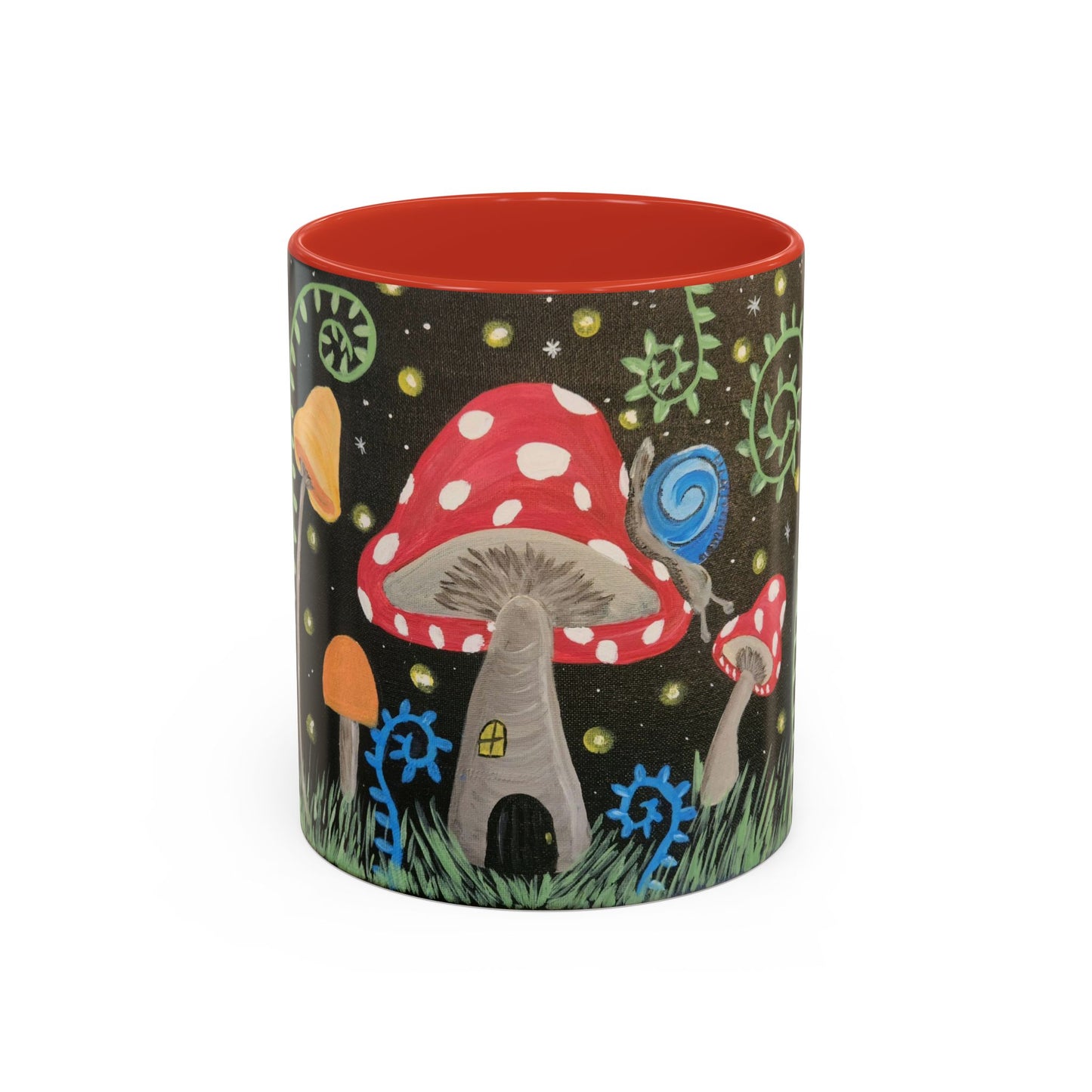 Magical Mushrooms Accent Coffee Mug, 11oz (Brookson Collection)
