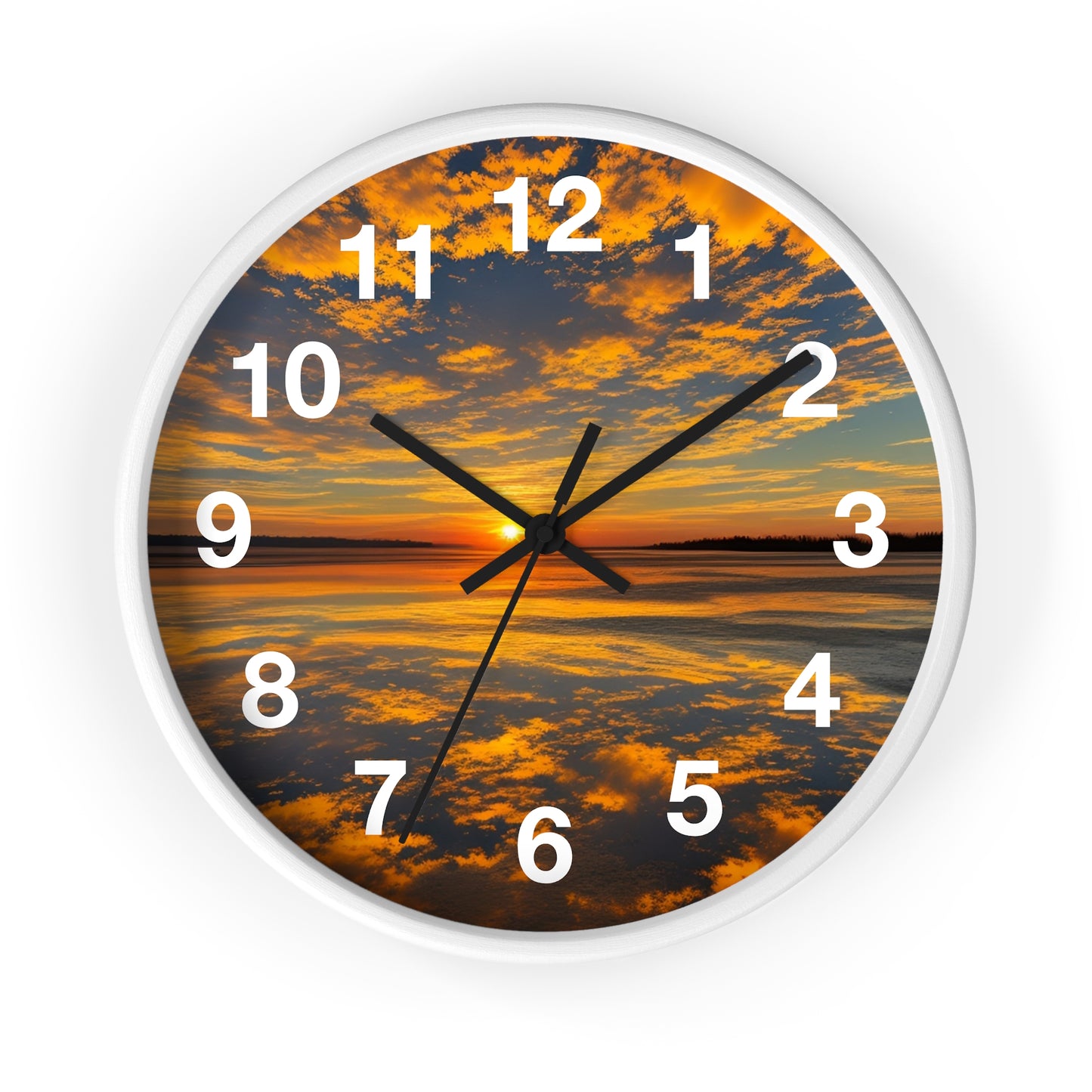 Orange Skies Wall Clock (SP Photography Collection)