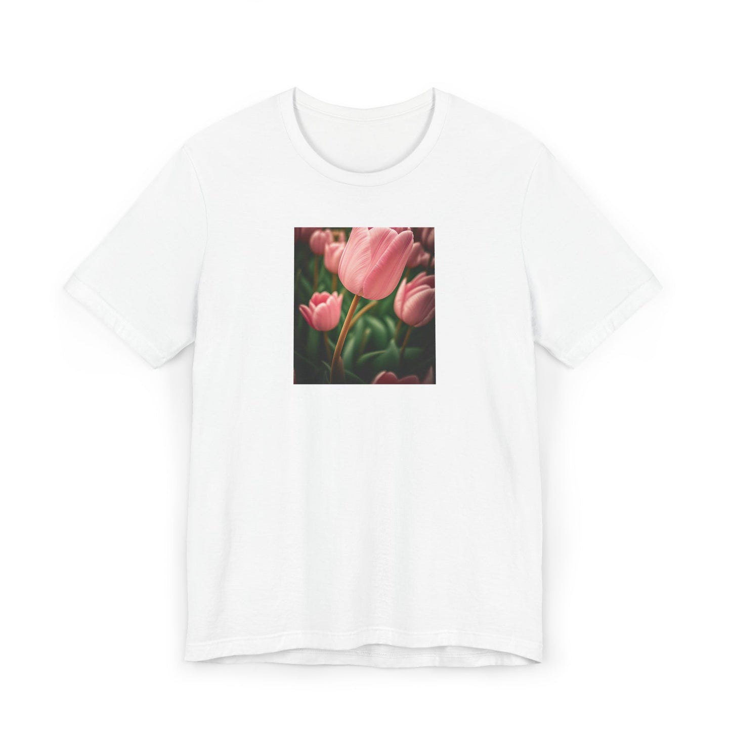 Pink Tulip Unisex Jersey T-Shirt (SP Photography Collection)
