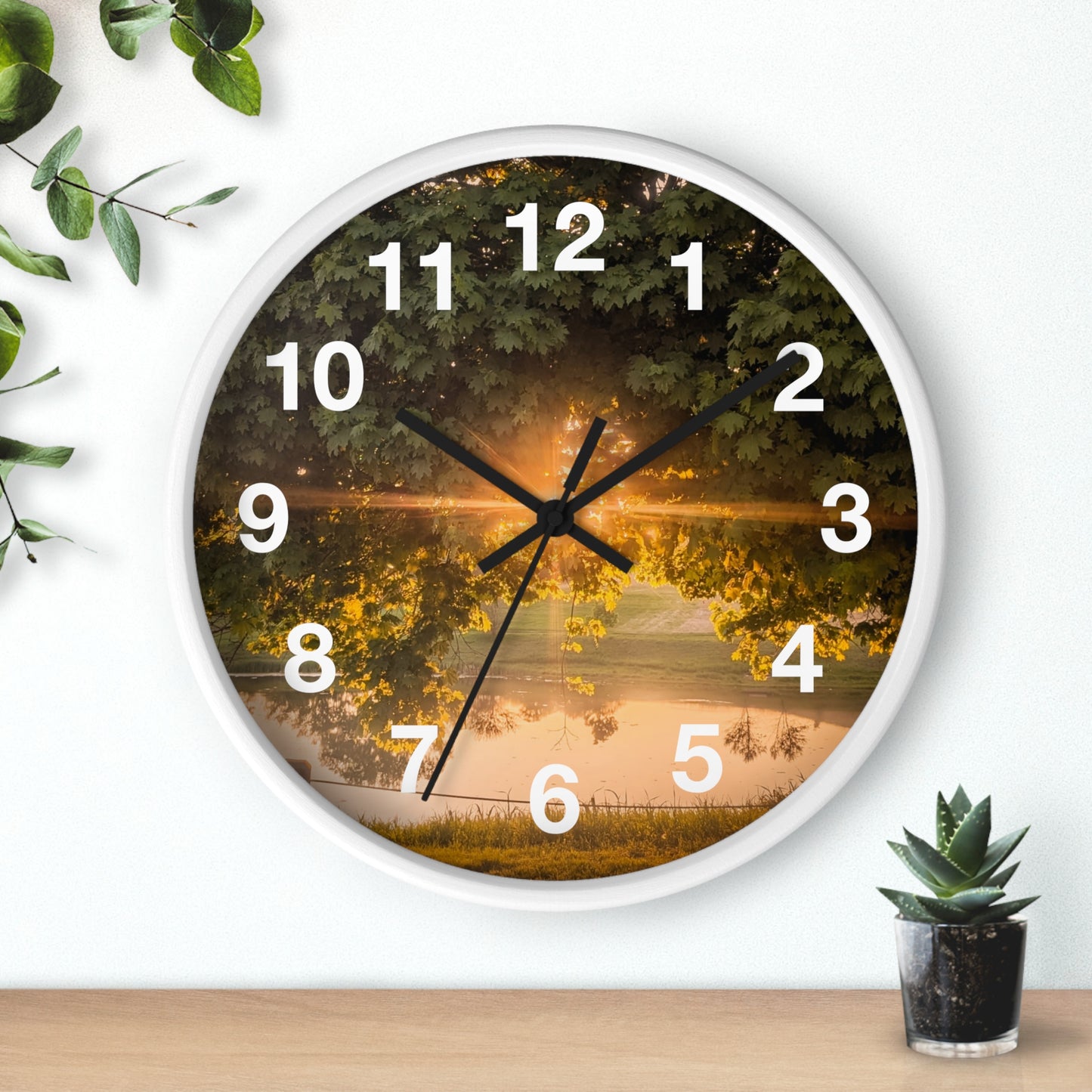 Sunset Pond Clock (SP Photography Collection)