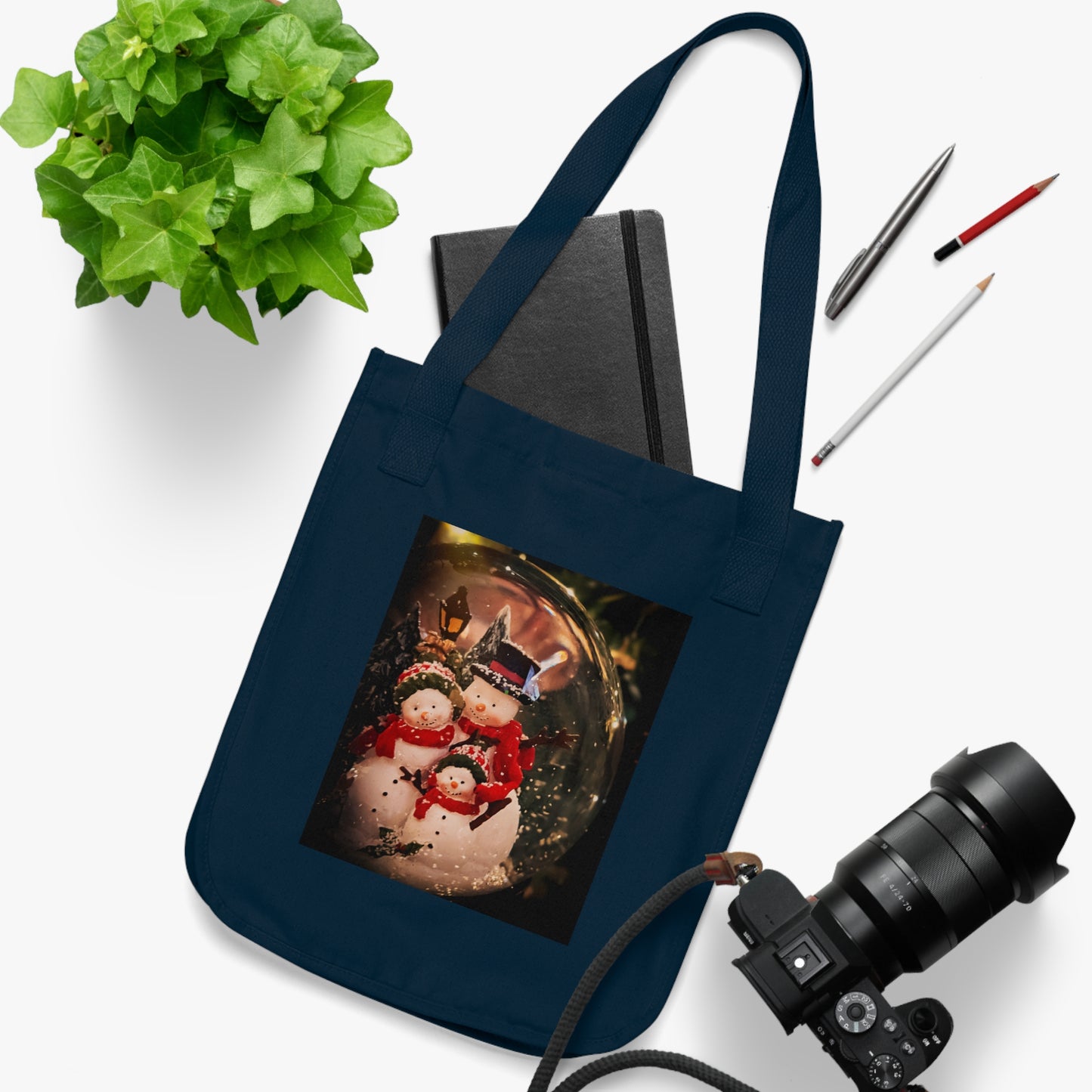 Snow Globe Organic Canvas Tote Bag (SP Photography Collection)