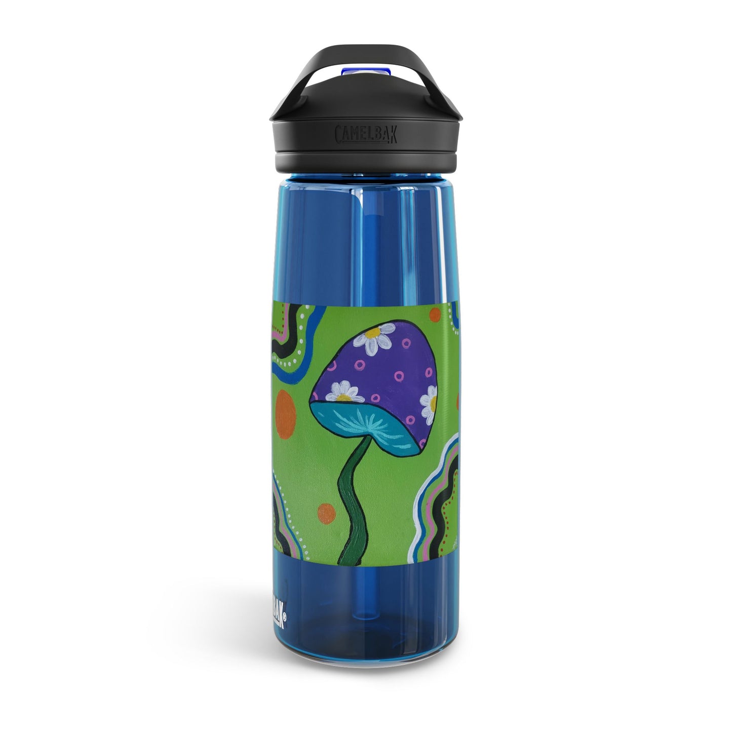 Marguerite Mushroom CamelBak Eddy® Water Bottle, 25oz (Peculiar Paintings Collection)