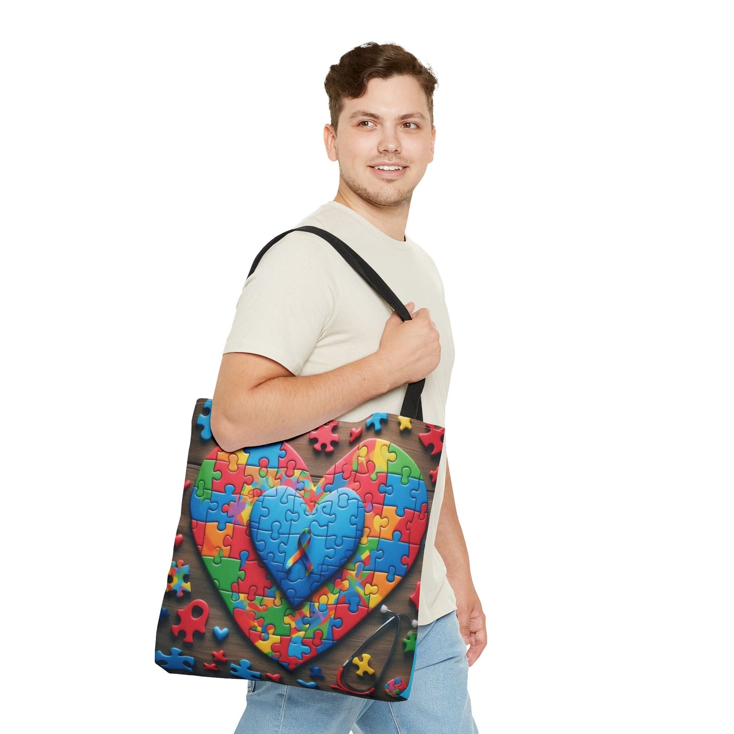 Autism Tote Bag (aiB & J Collections) BLUE
