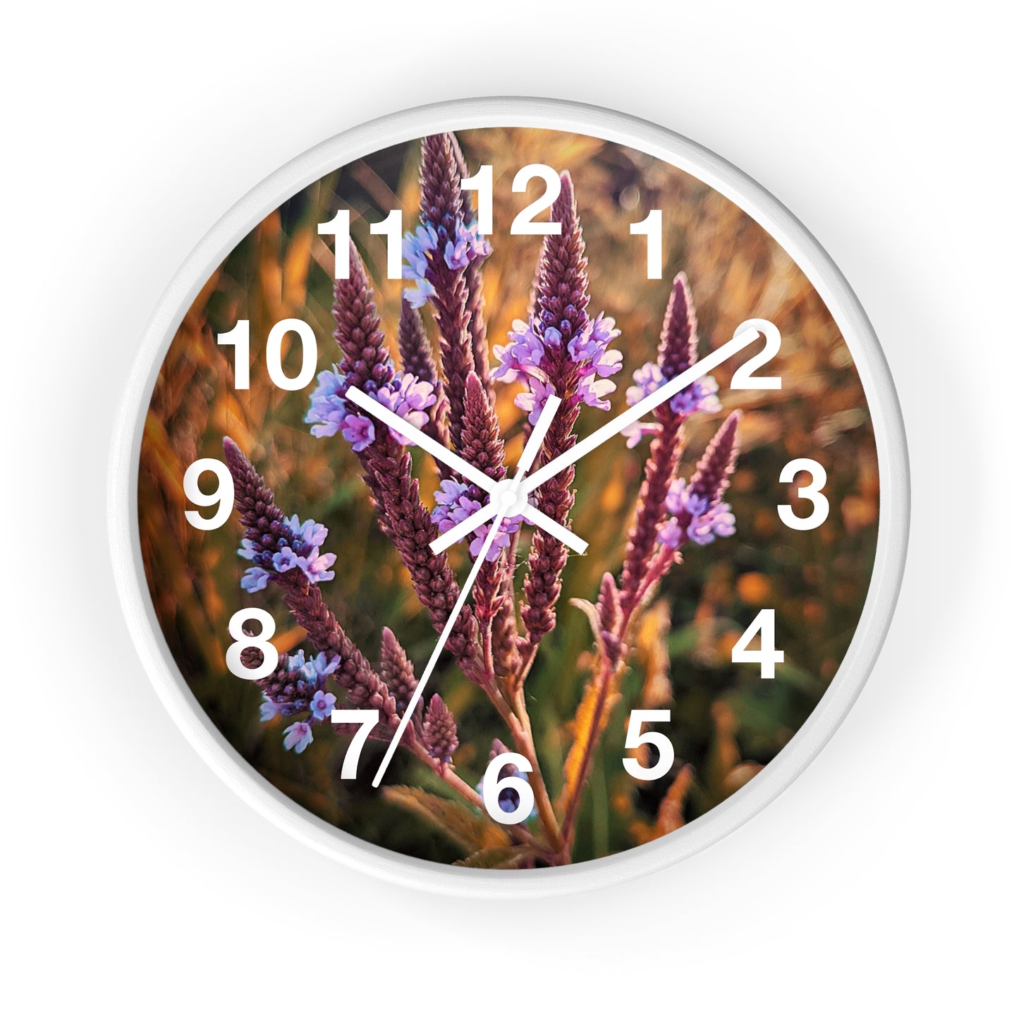 Purple Fields Clock (SP Photography Collection)