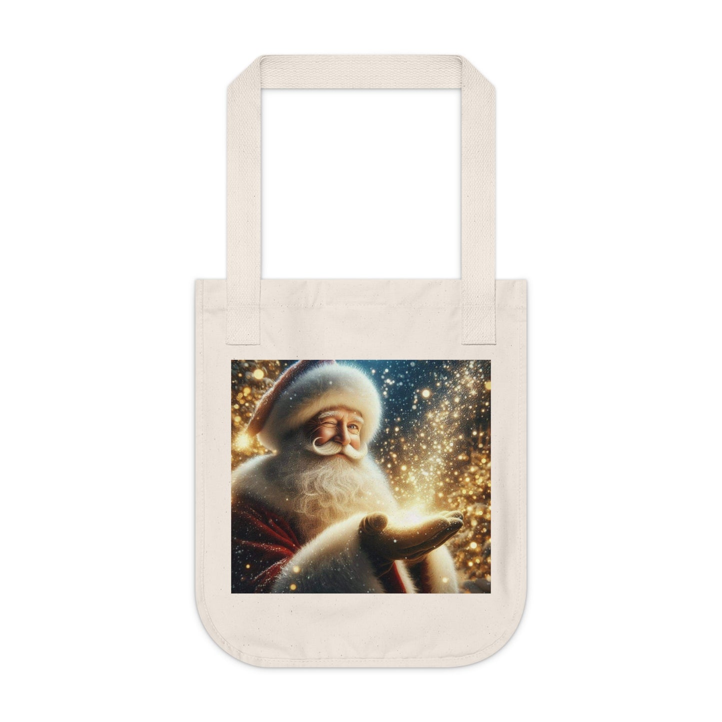Santa Magic Organic Canvas Tote Bag (ai B & J Collections)