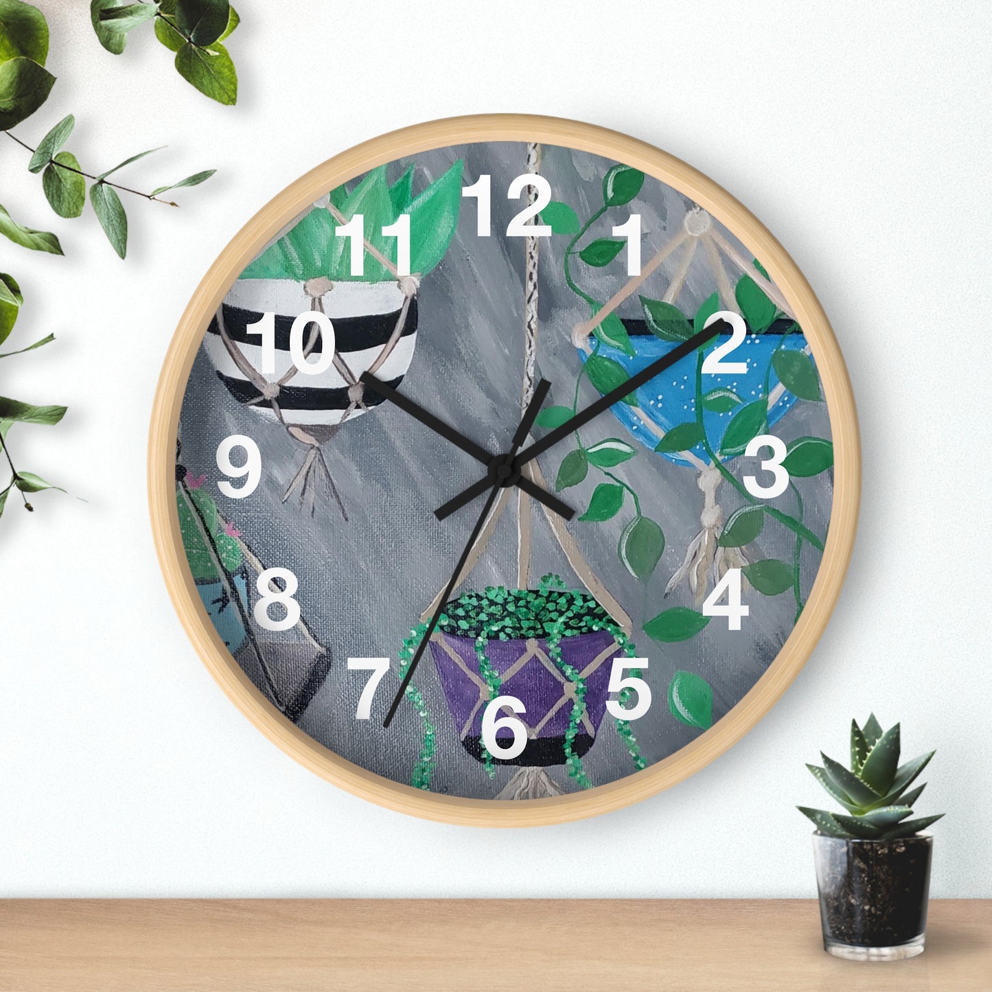 Succulent Delight Wall Clock (Brookson Collection)
