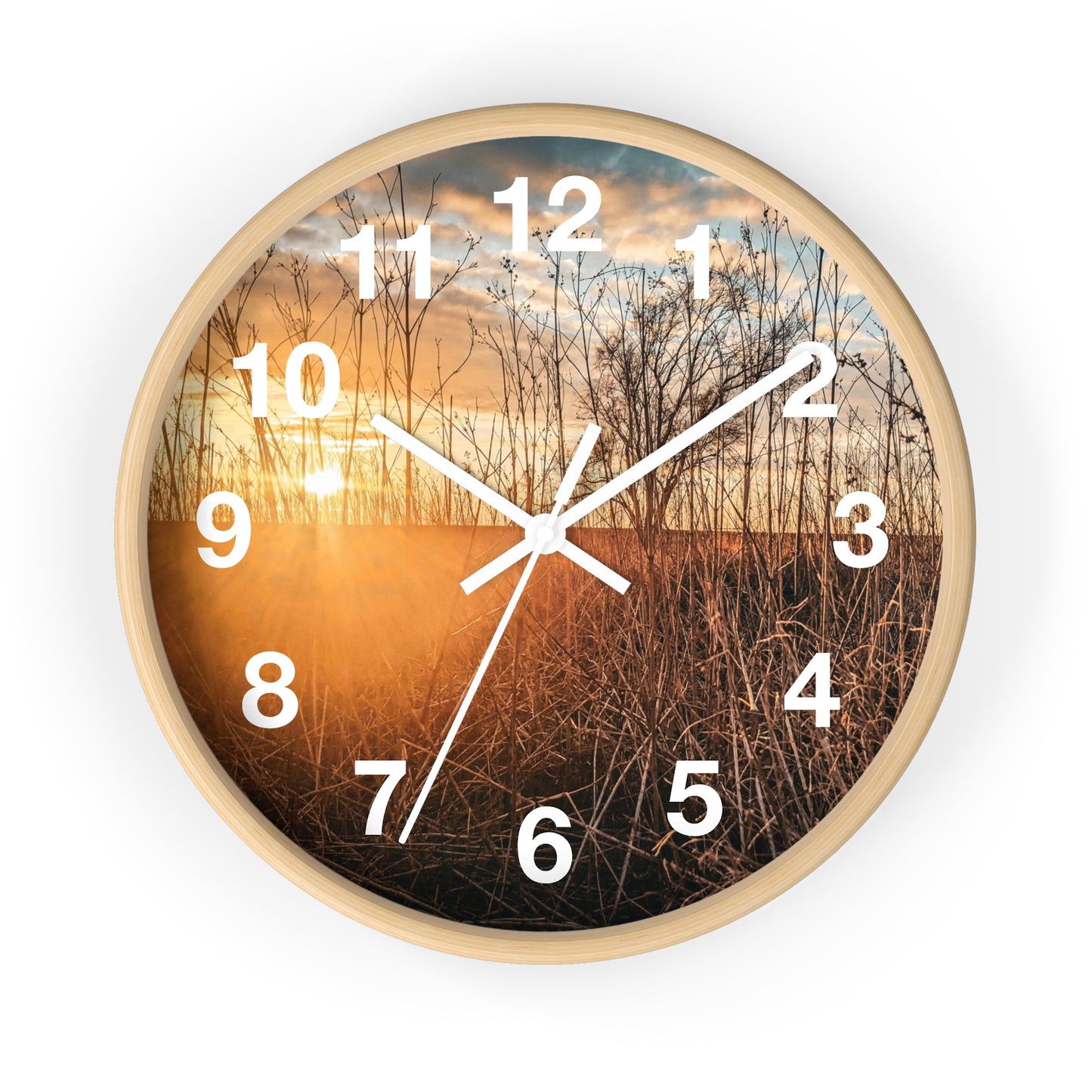 Cloudy Sunset Wall Clock (SP Photography Collection)