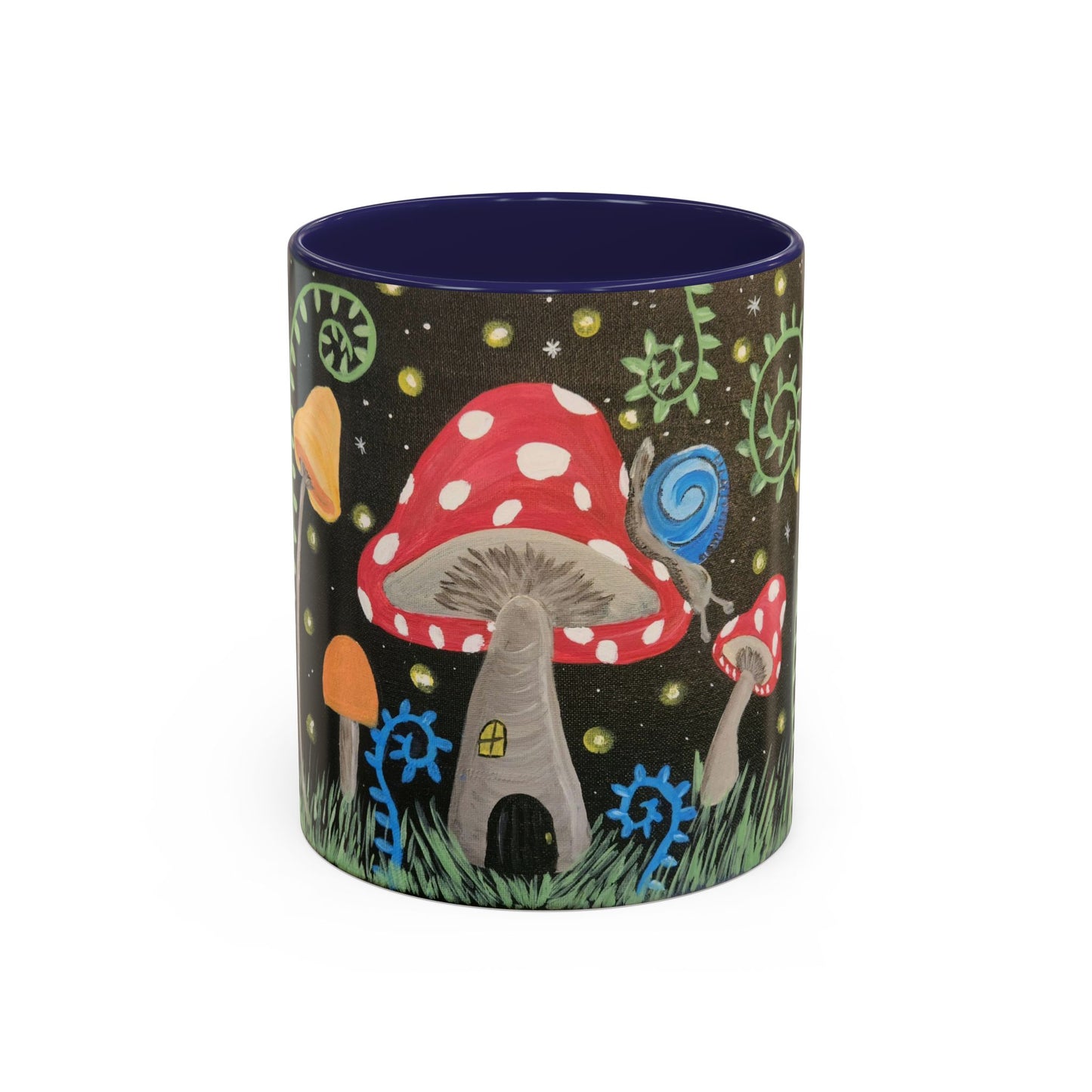 Magical Mushrooms Accent Coffee Mug, 11oz (Brookson Collection)