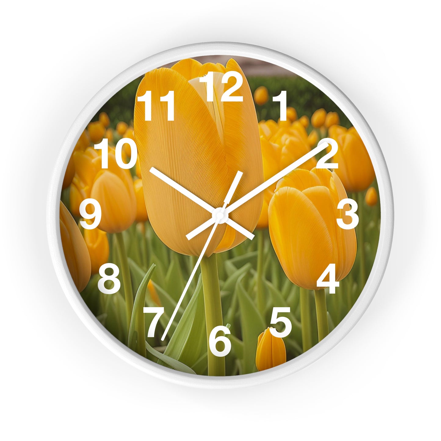 Yellow Tulip Wall Clock (SP Photography Collection)