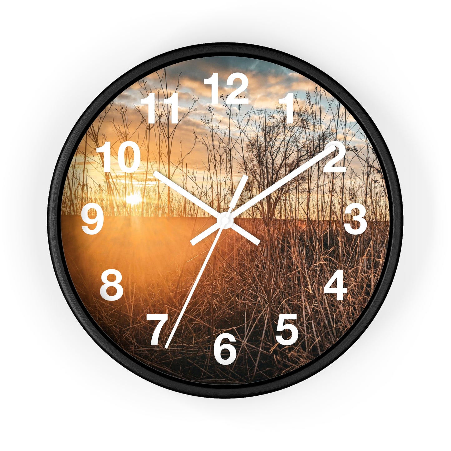 Cloudy Sunset Wall Clock (SP Photography Collection)