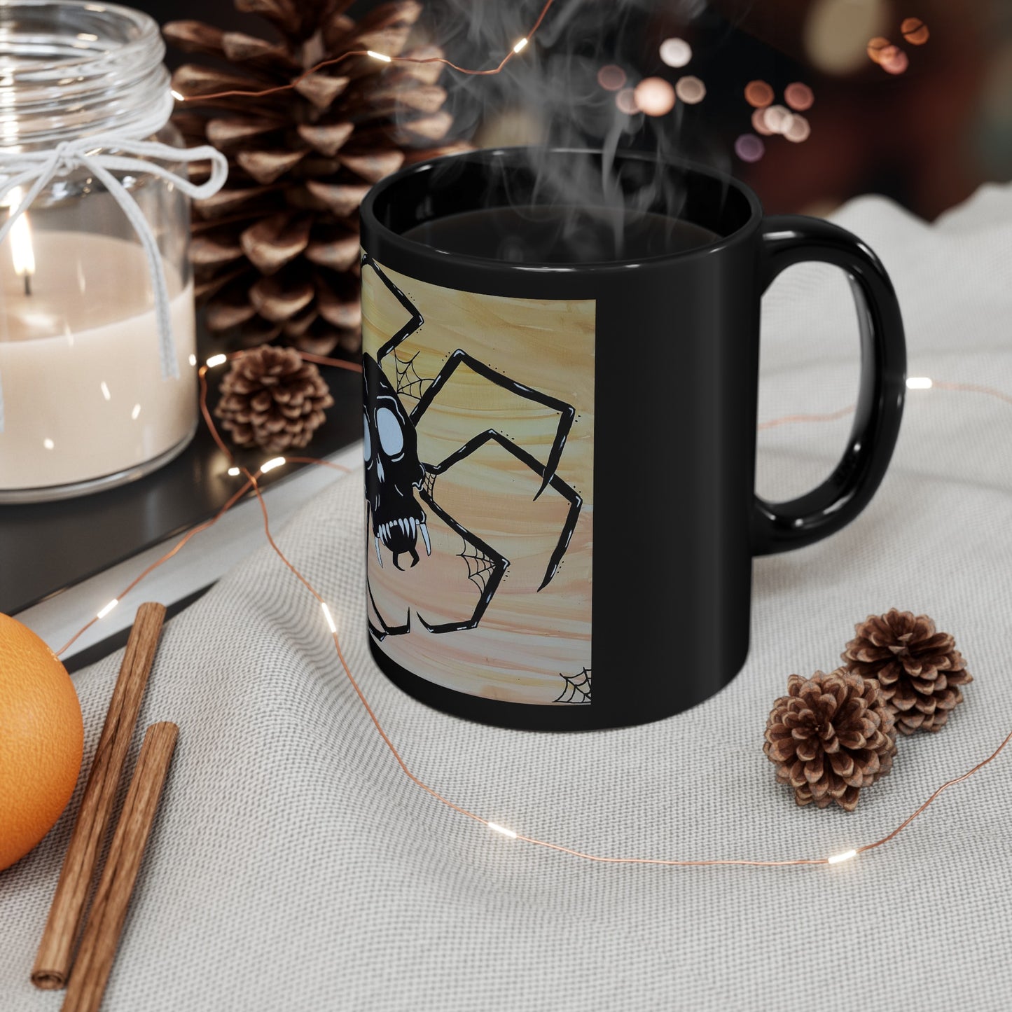 Spike 11oz Black Mug (Peculiar Paintings Collections)