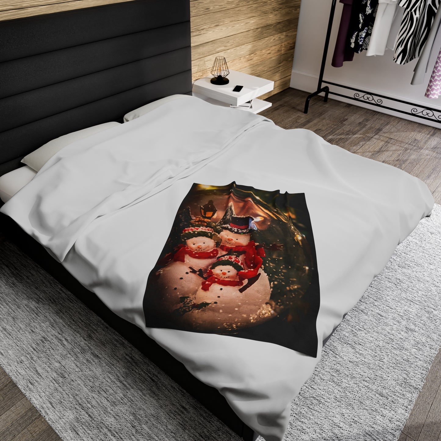 Snow Globe Velveteen Plush Blanket (SP Photography Collection)