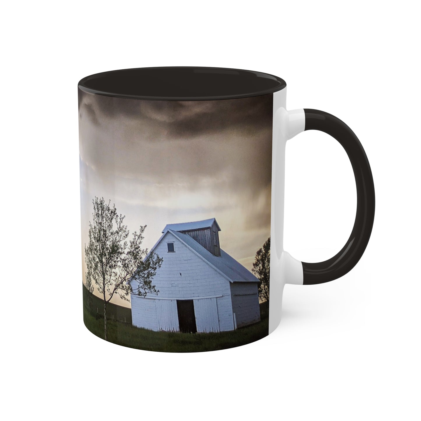 Cloudy Barn Mug, 11oz (SP Photography Collection) ORANGE