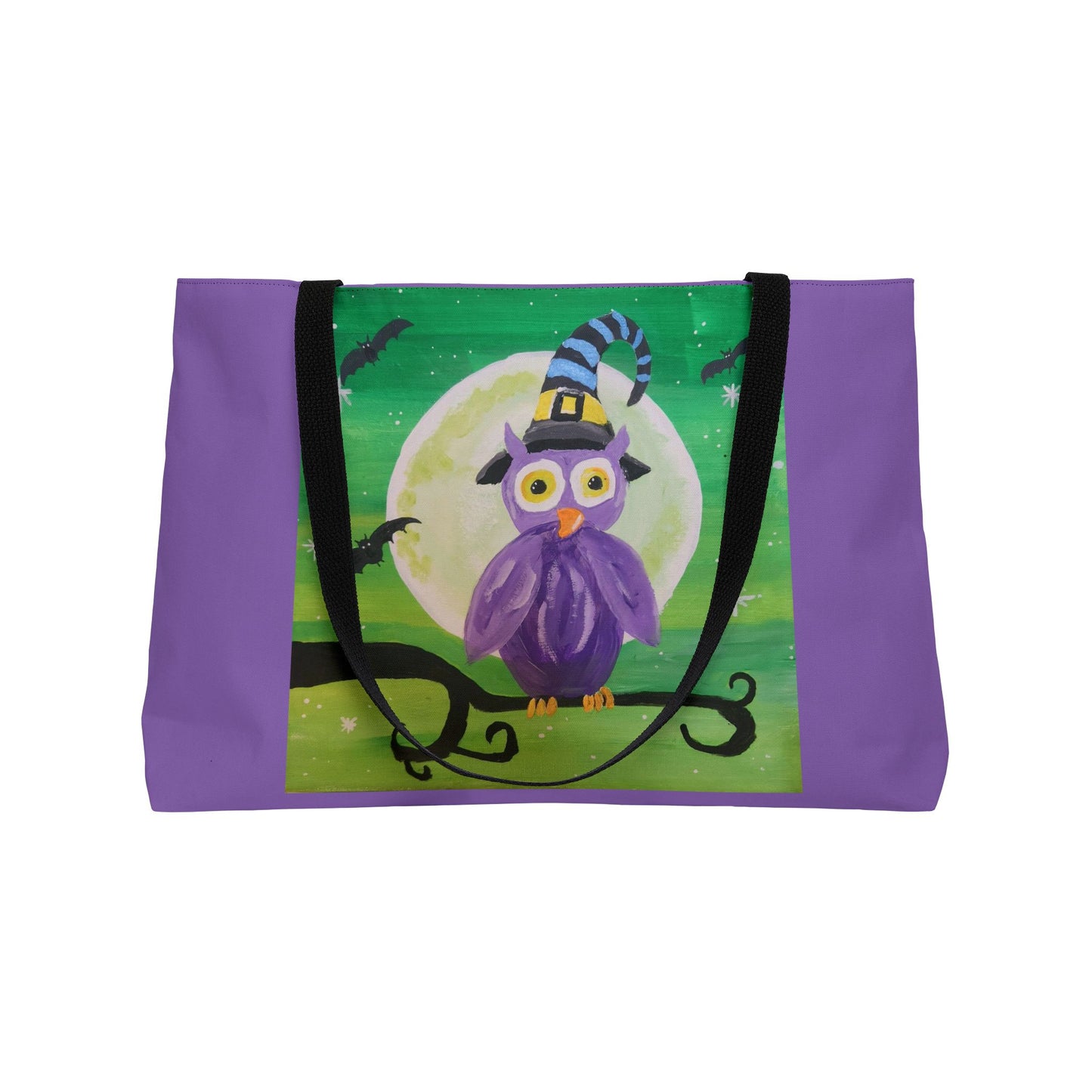 Night Owl Weekender Tote Bag (Brookson Collection) PURPLE