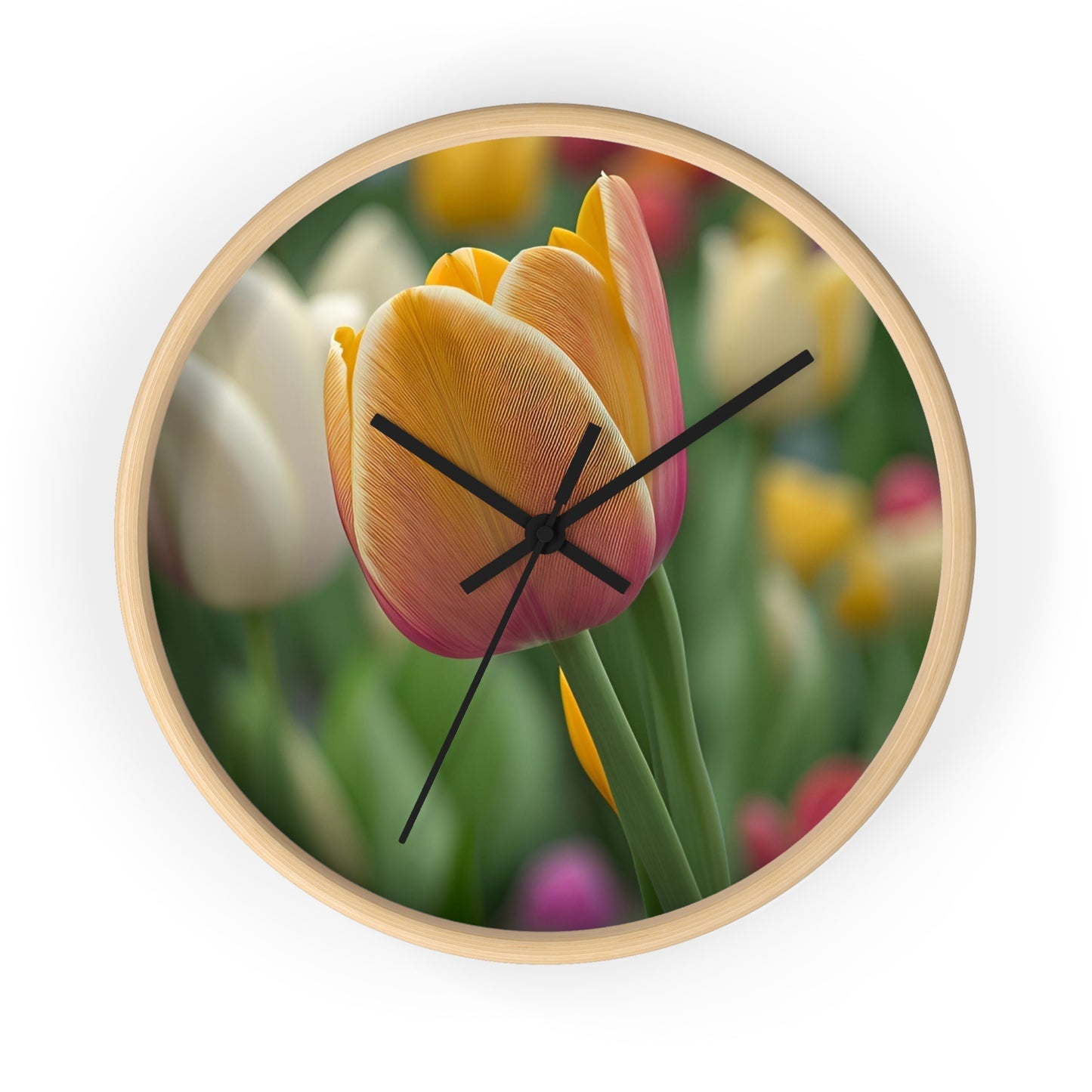 Orange Tulip Wall Clock (SP Photography Collection)
