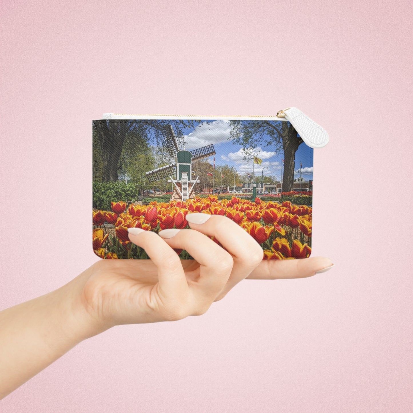 Windmill Garden Mini Clutch Bag (SP Photography Collection) NAVY