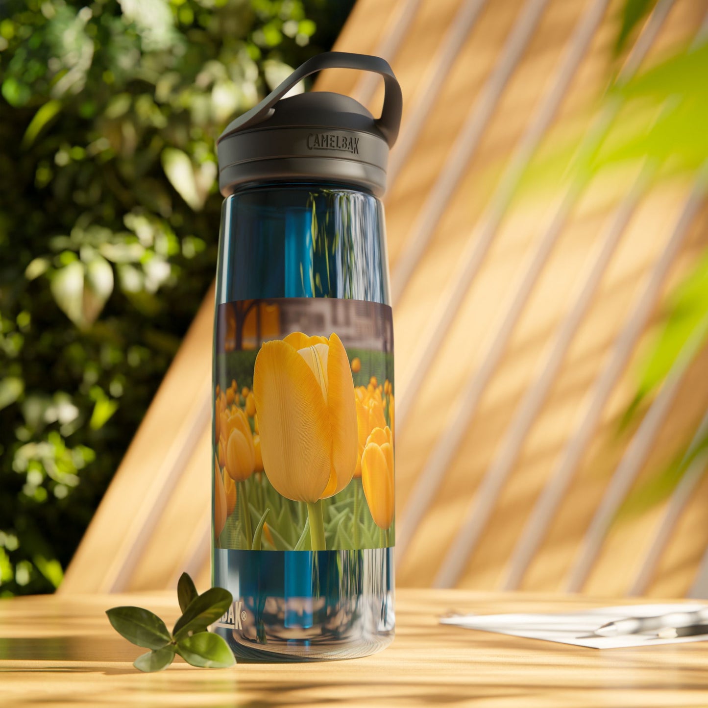 Yellow Tulip CamelBak Eddy® Water Bottle, 25oz (SP Photography Collection)