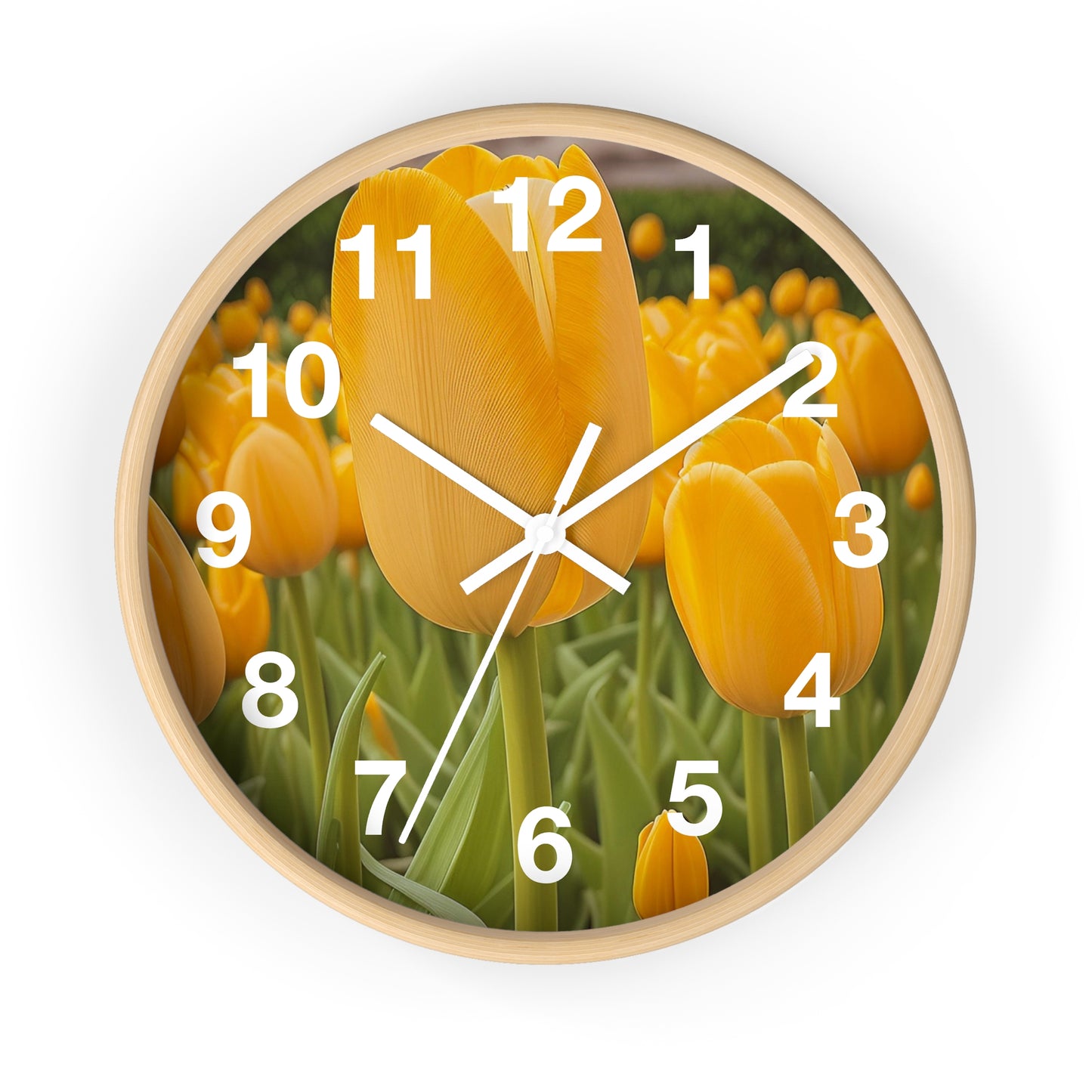 Yellow Tulip Wall Clock (SP Photography Collection)