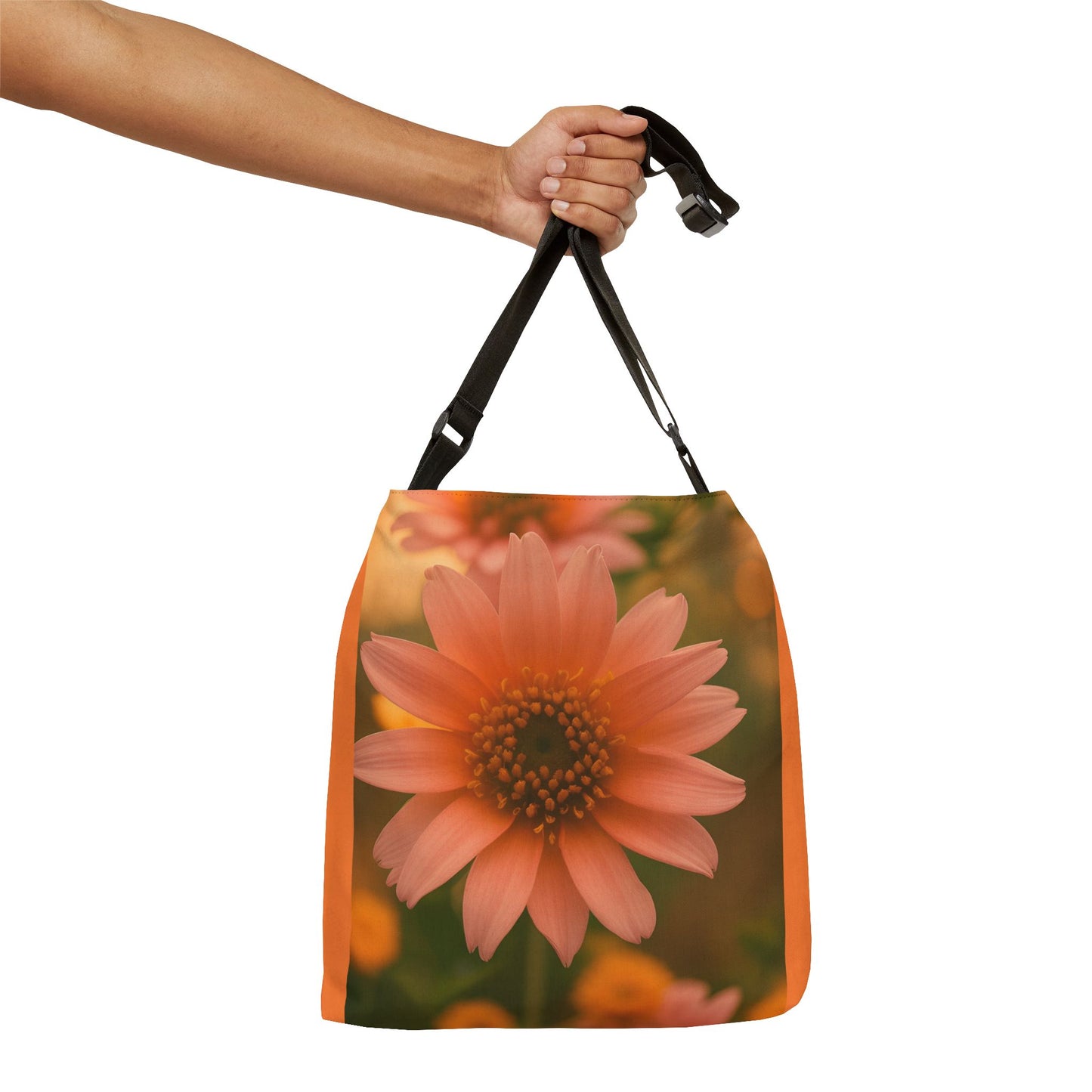 Pink Sunflower Adjustable Tote Bag (SP Photography Collection) ORANGE