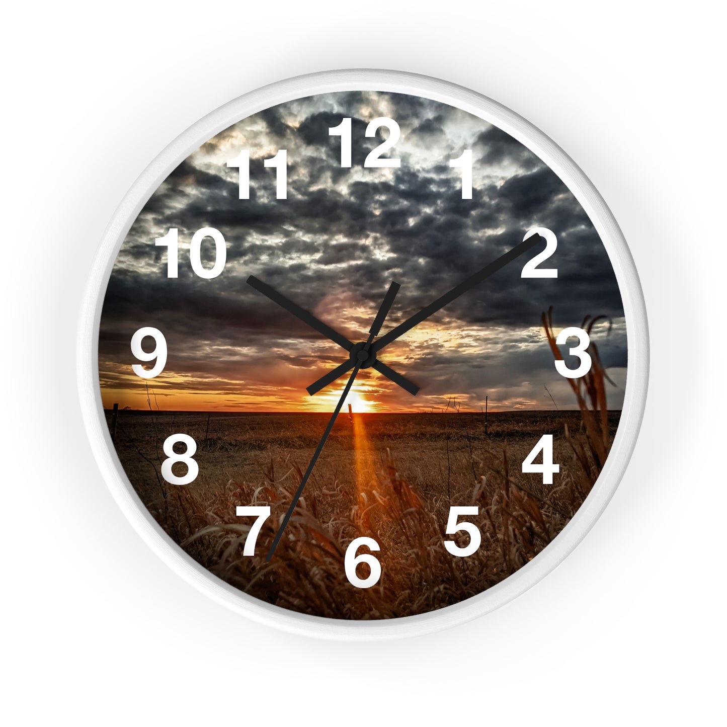 Cloudy Skies Wall Clock (SP Photography Collection)