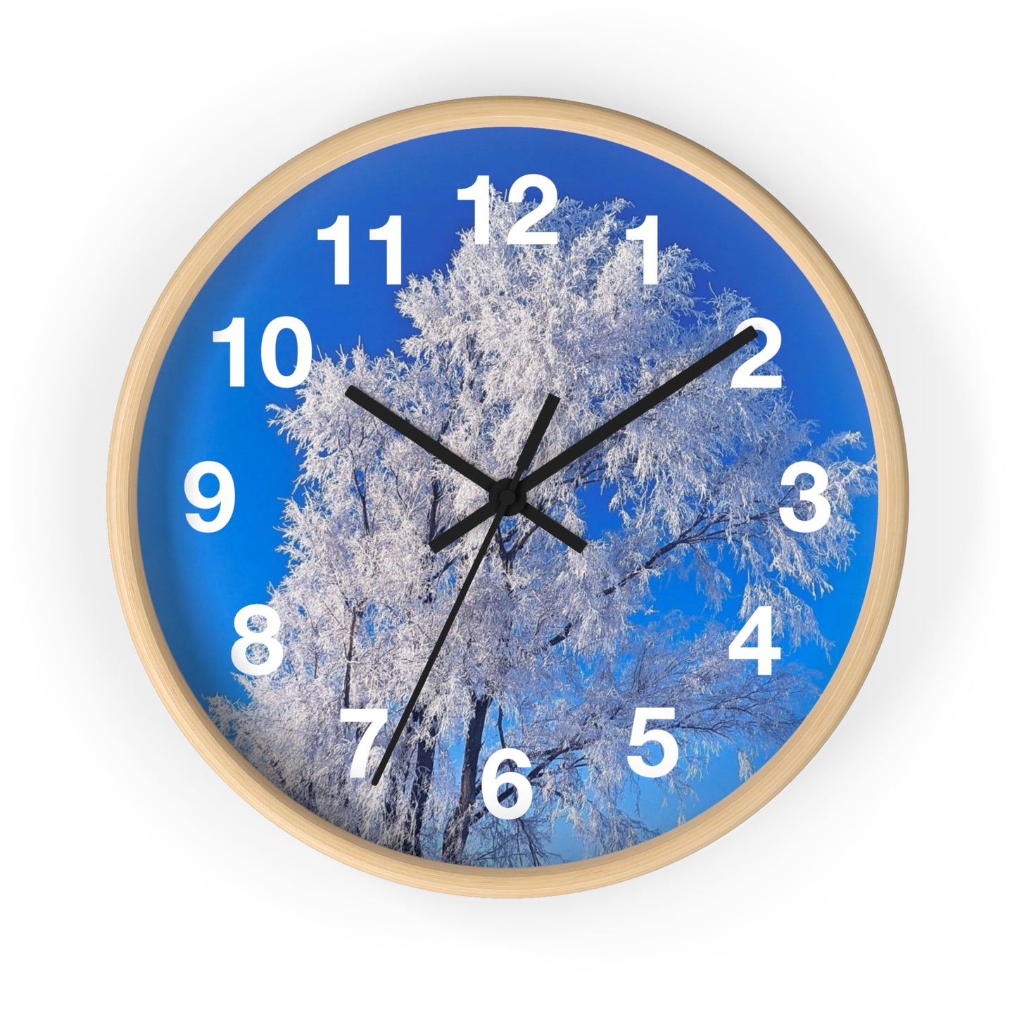 Snowy Tree Clock (SP Photography Collection)