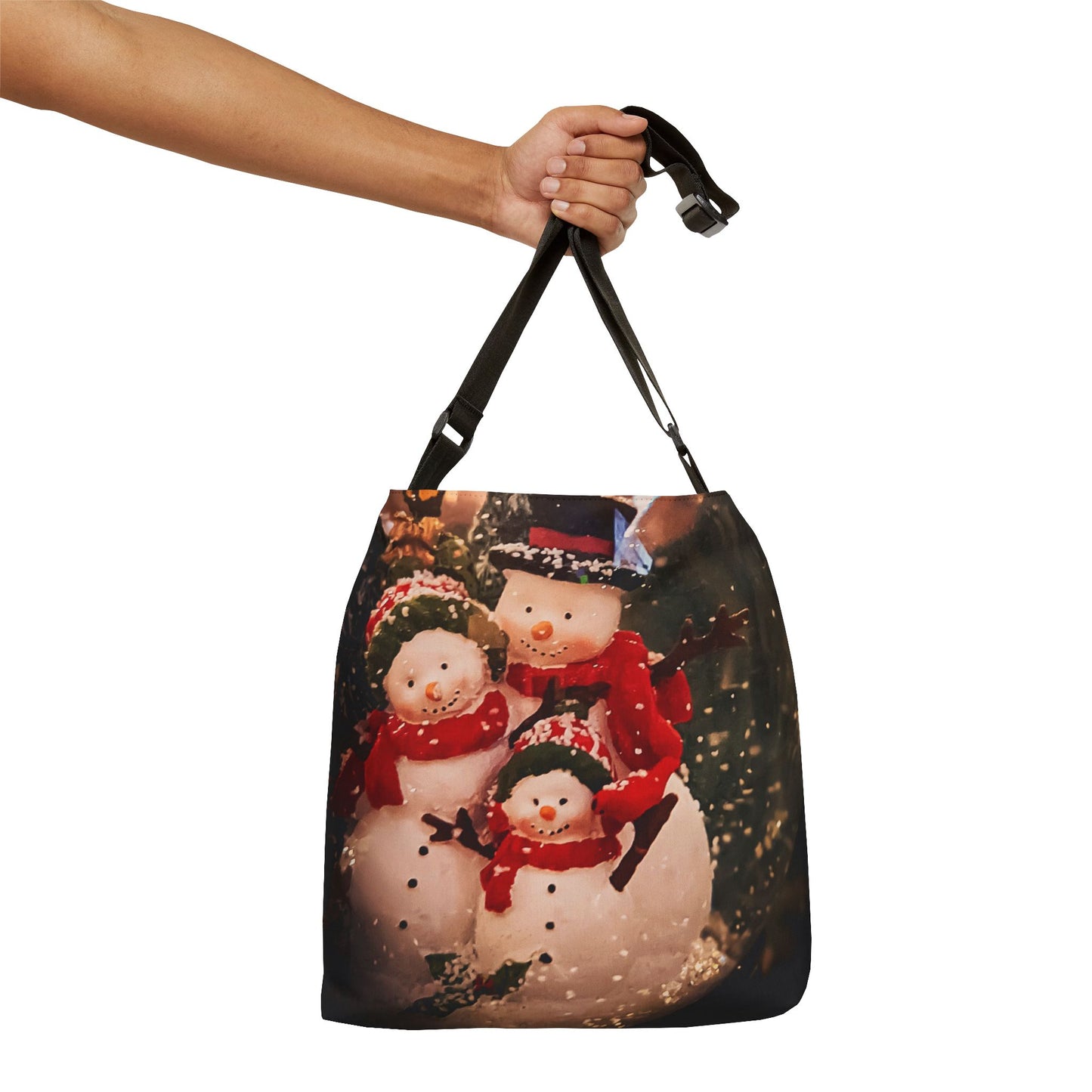 Snow Globe Adjustable Tote Bag (SP Photography Collection) BLACK