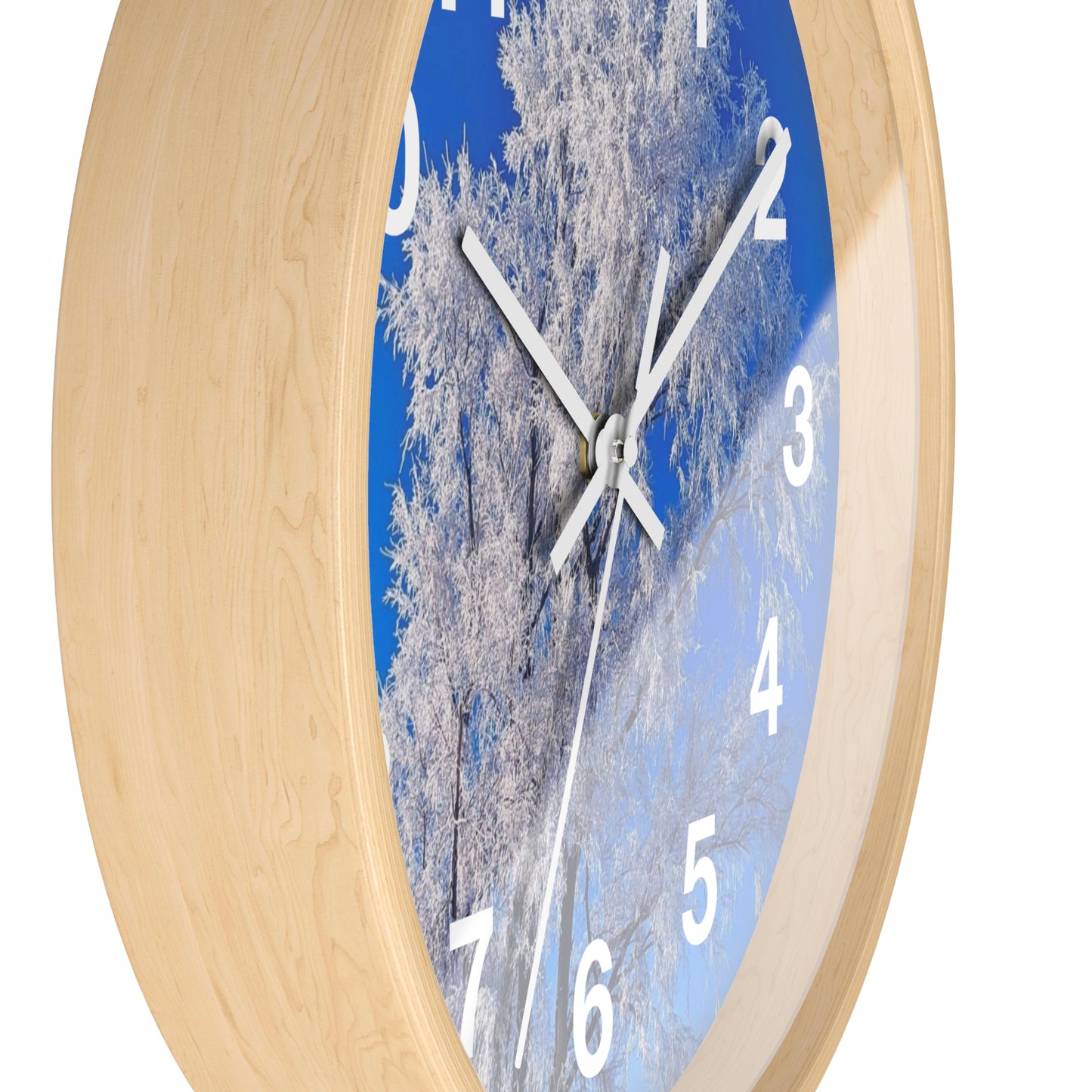Snowy Tree Clock (SP Photography Collection)
