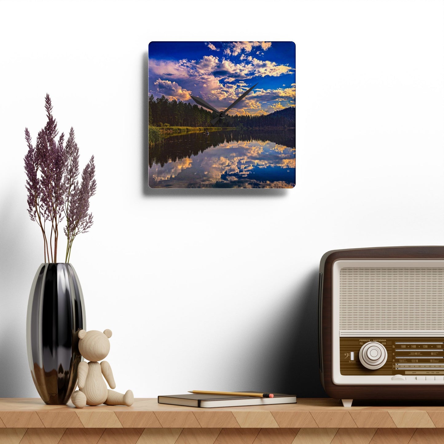 The Lake Acrylic Wall Clock (SP Photography Collection)