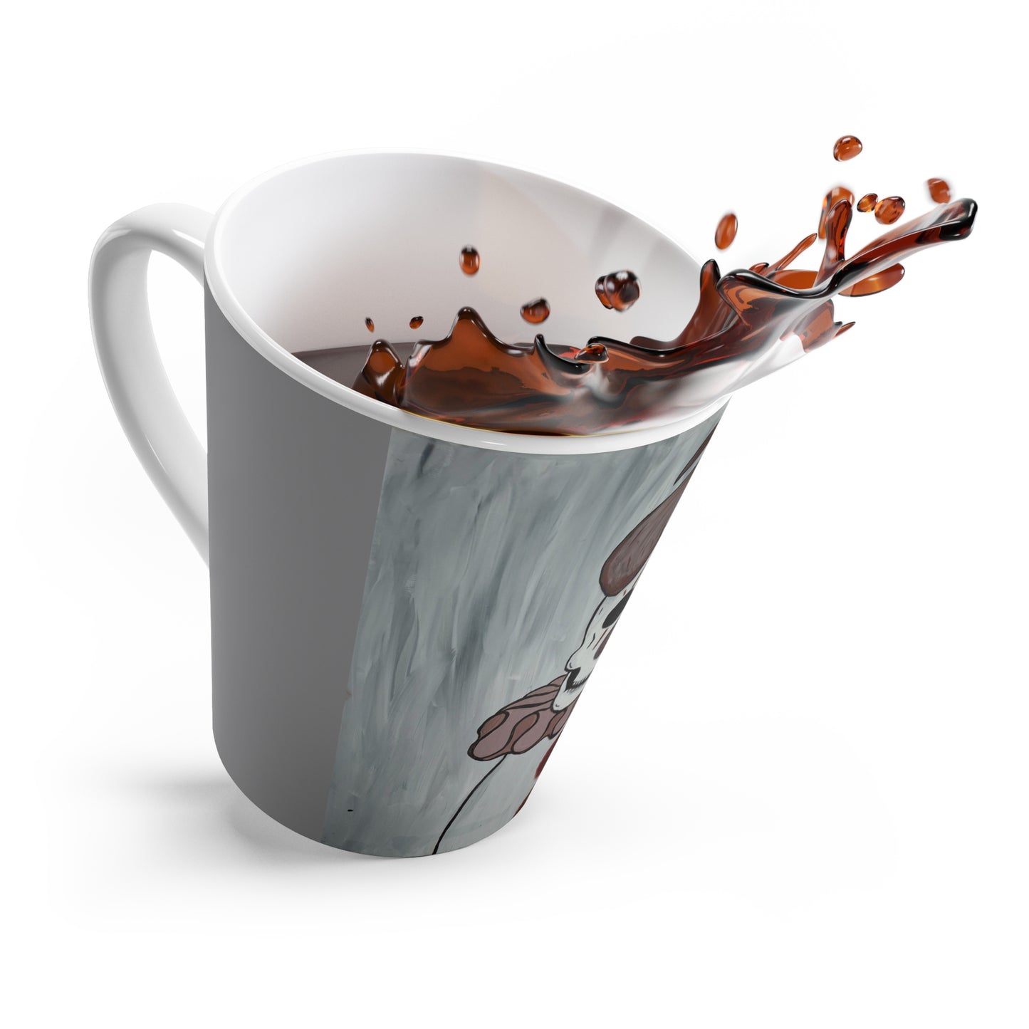 Toby The Clown Latte Mug (Peculiar Paintings Collection)