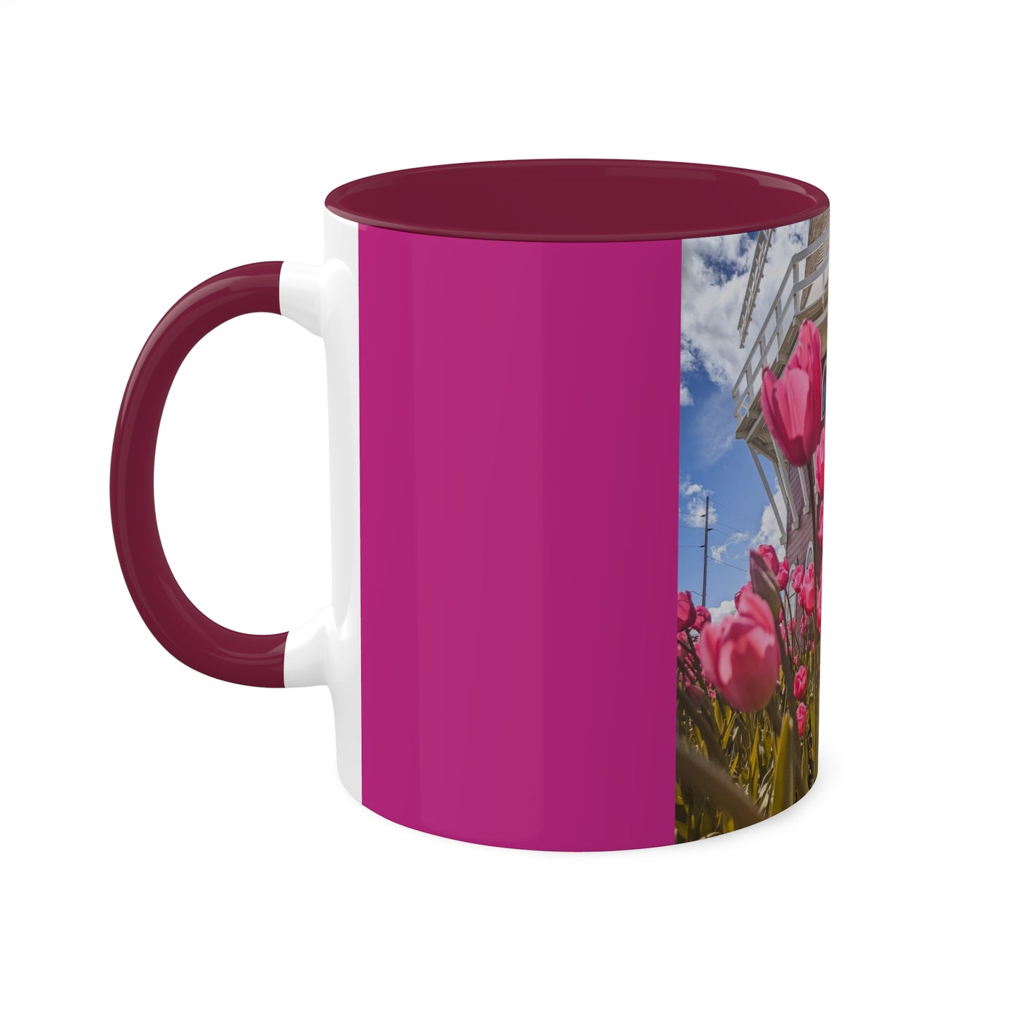 Windmill Pink Tulips Mug, 11oz (SP Photography Collection) PINK
