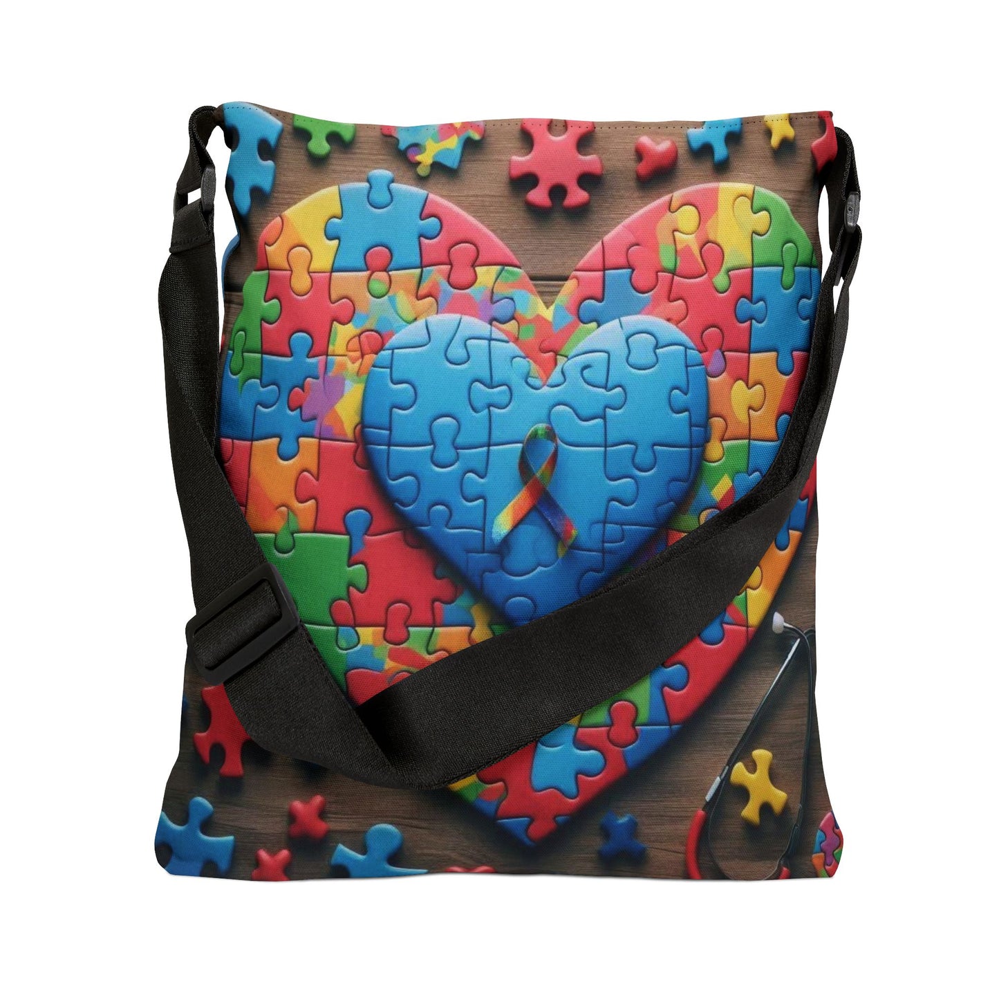 Autism Adjustable Tote Bag (aiB & J Collections)BLUE