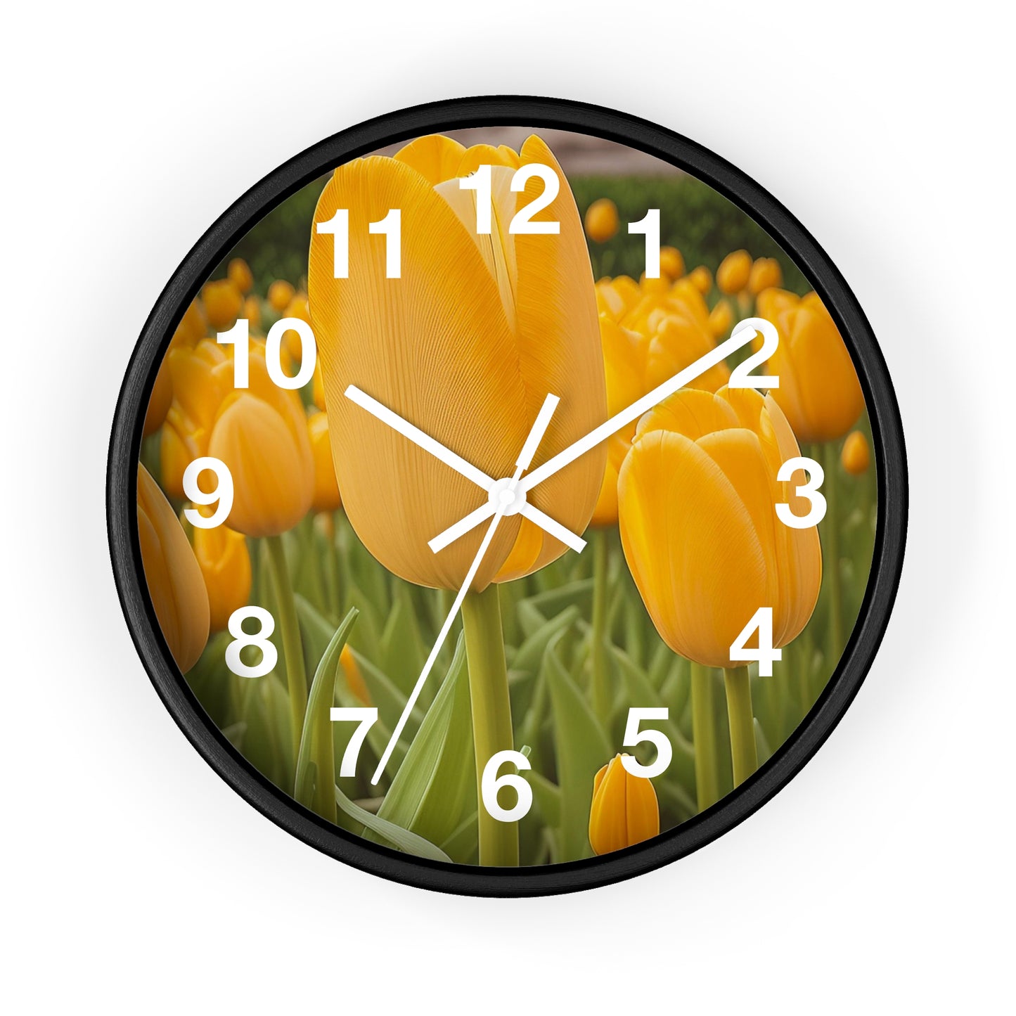 Yellow Tulip Wall Clock (SP Photography Collection)