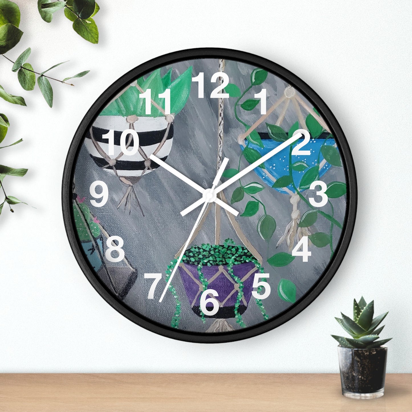 Succulent Delight Wall Clock (Brookson Collection)