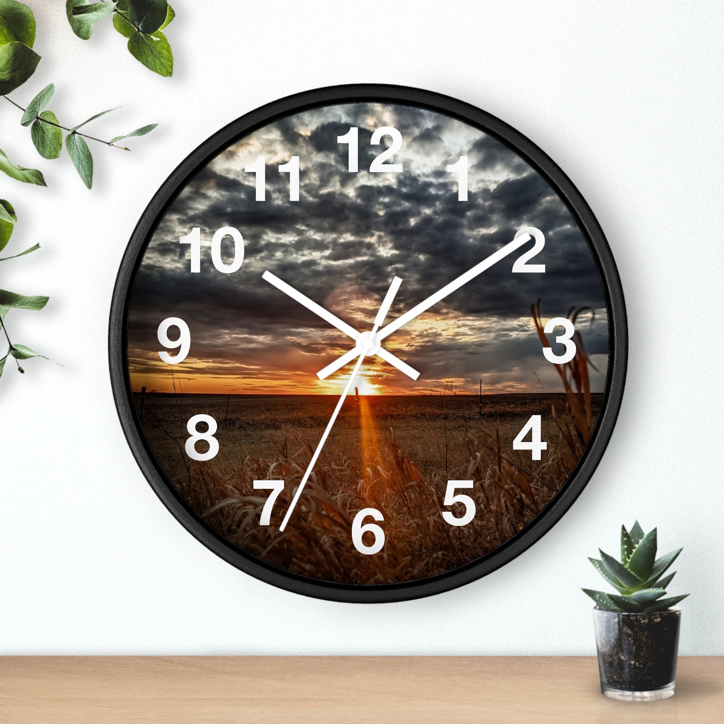 Cloudy Skies Wall Clock (SP Photography Collection)