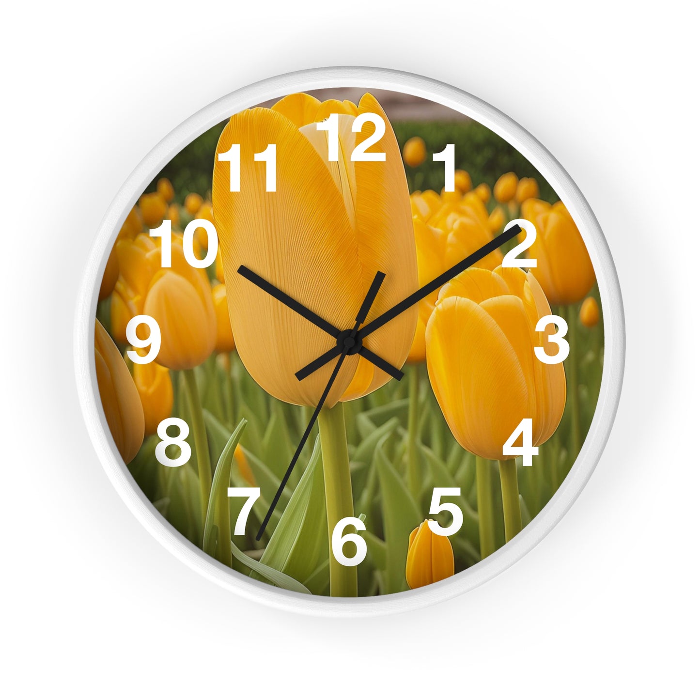Yellow Tulip Wall Clock (SP Photography Collection)