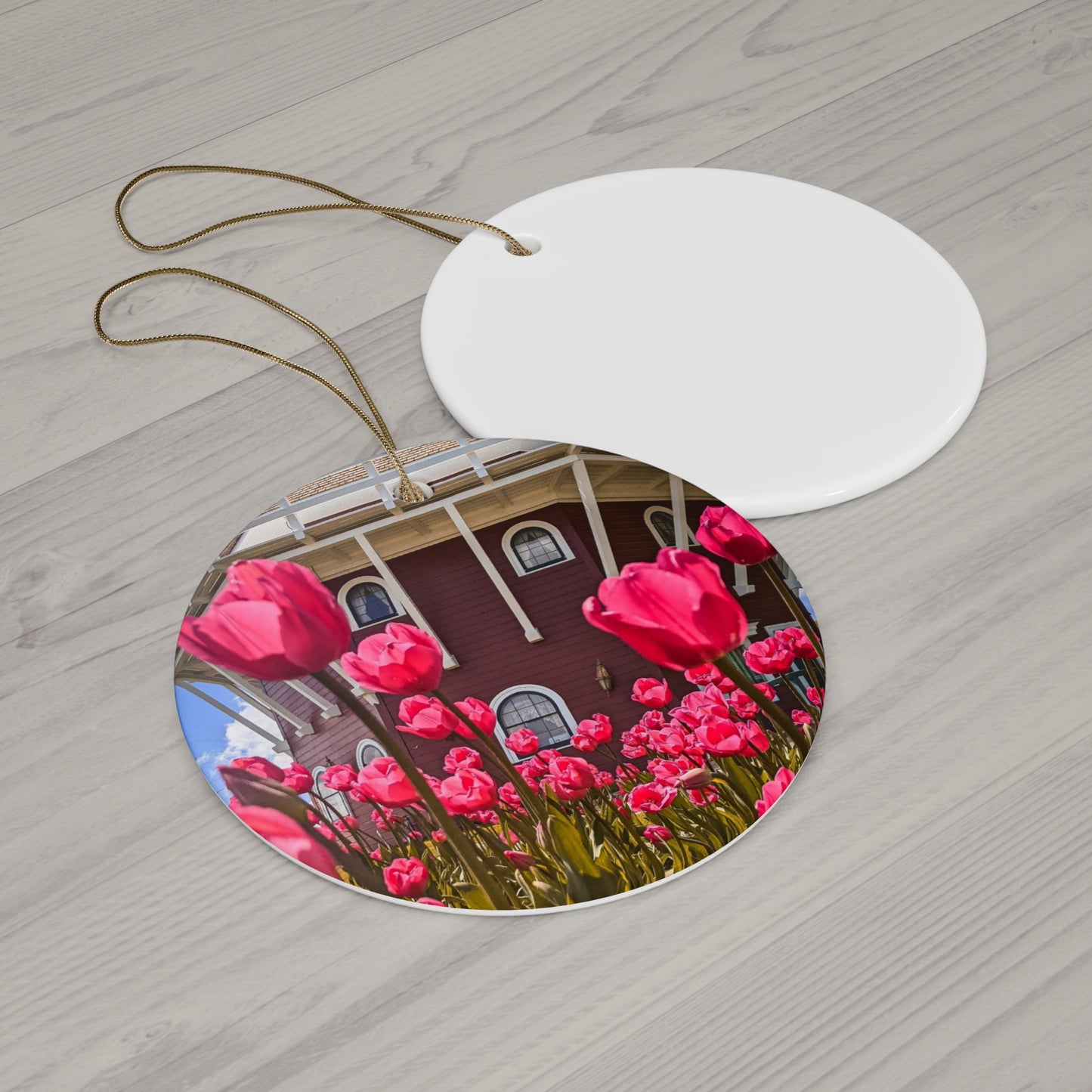 Windmill Pink Tulips Barn Ornament (SP Photography Collection)