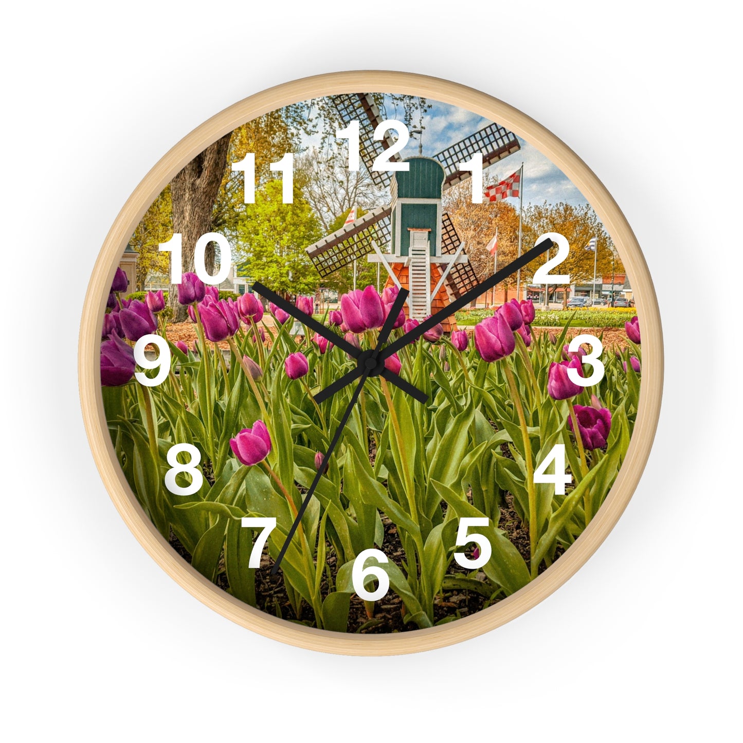 Windmill Tulip Wall Clock (SP Photography Collection)