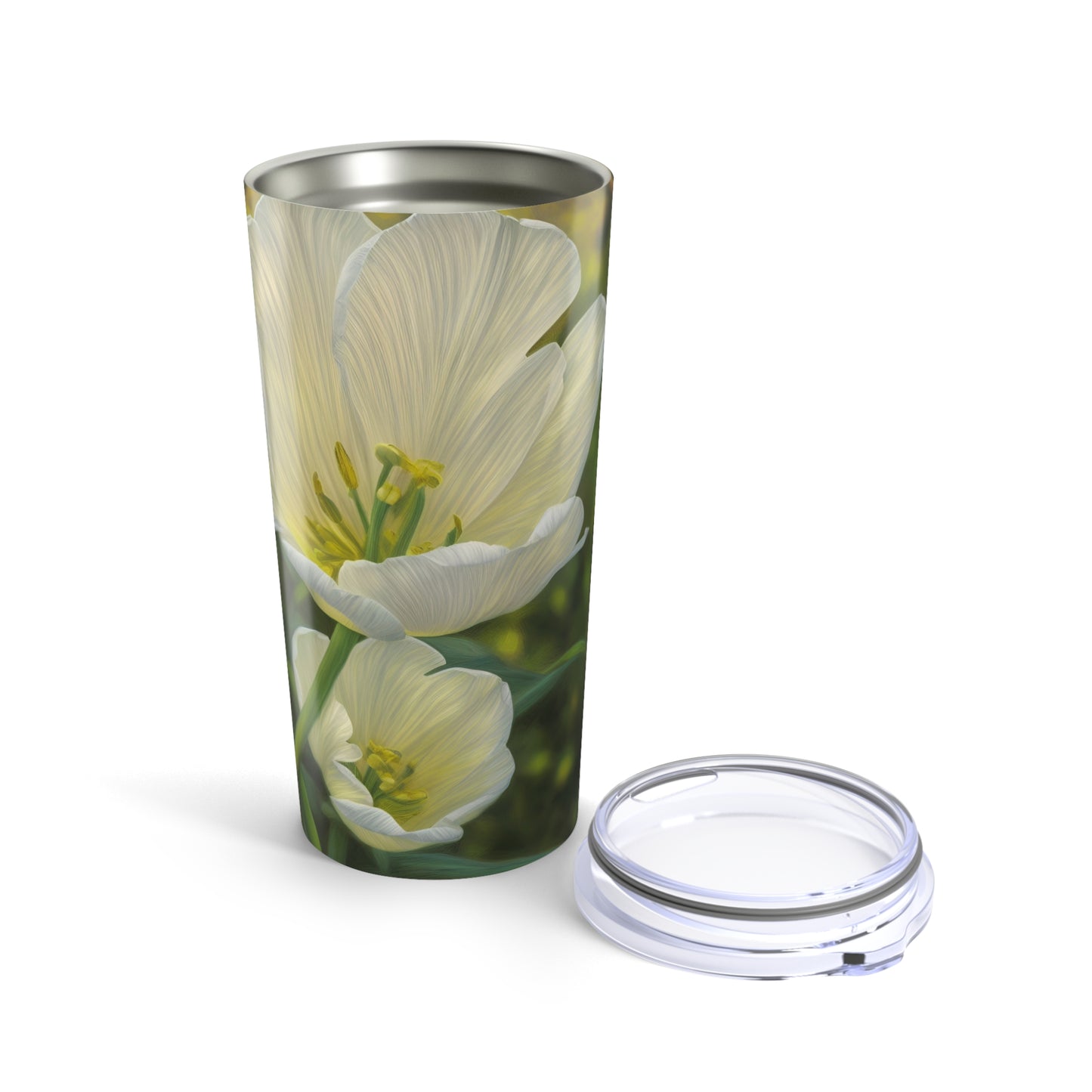 White Tulip Tumbler 20oz (SP Photography Collection)