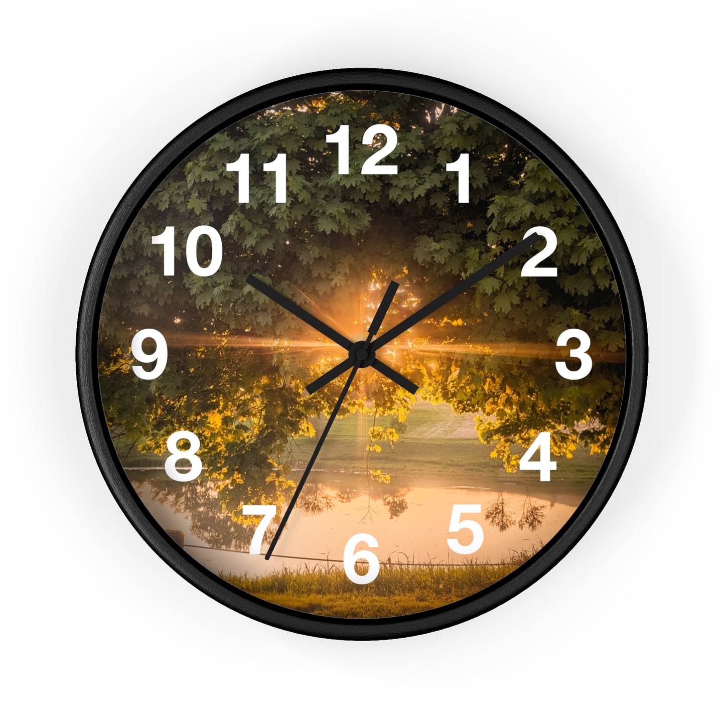 Sunset Pond Clock (SP Photography Collection)
