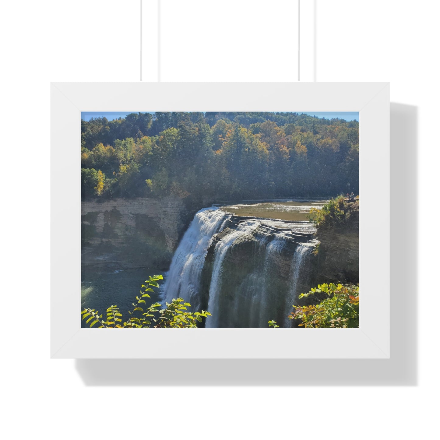 Waterfall Framed Horizontal Poster (B & J Collections)