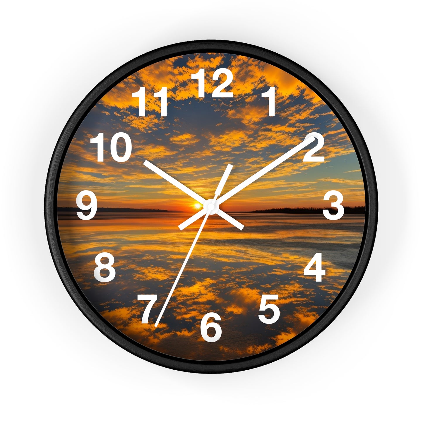 Orange Skies Wall Clock (SP Photography Collection)