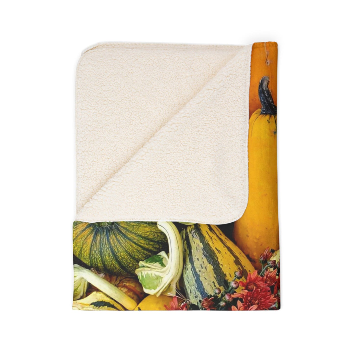 Fall Harvest Fleece Sherpa Blanket (Enchanted Exposures By Tammy Lyne)