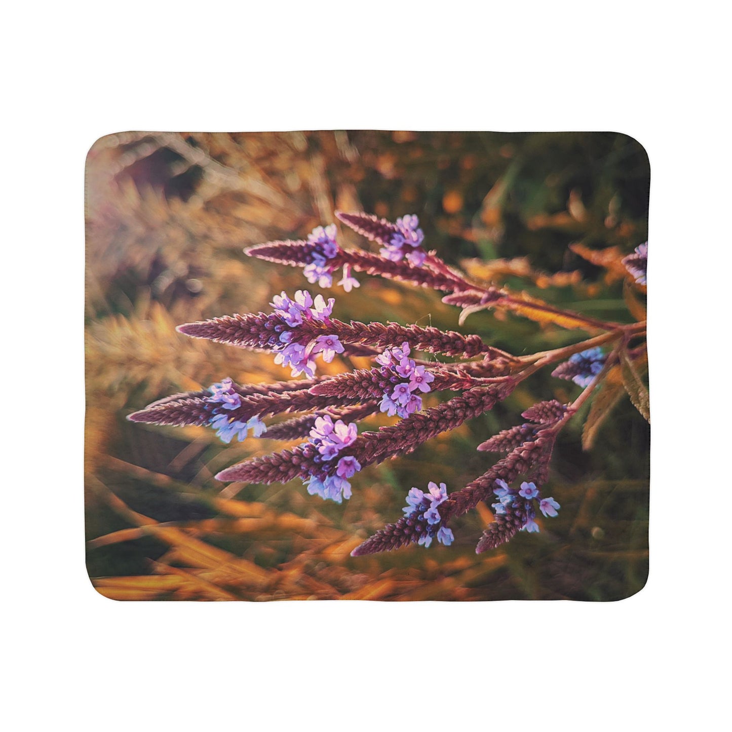 Purple Field Fleece Sherpa Blanket (SP Photography Collection)