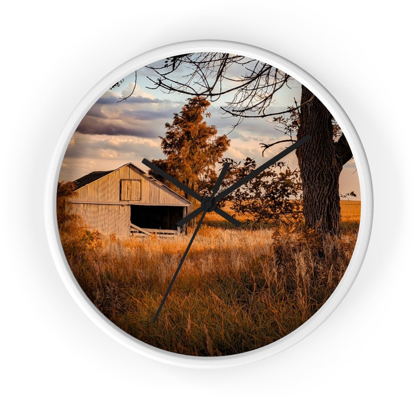 Golden Barn Wall Clock (SP Photography Collection)