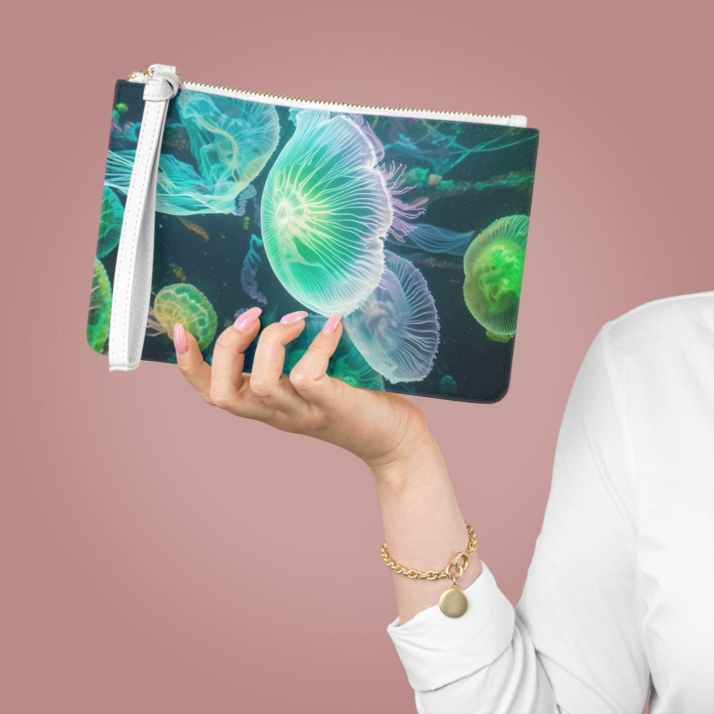 Jellyfish Large Clutch Bag (SP Photography Collection) PURPLE