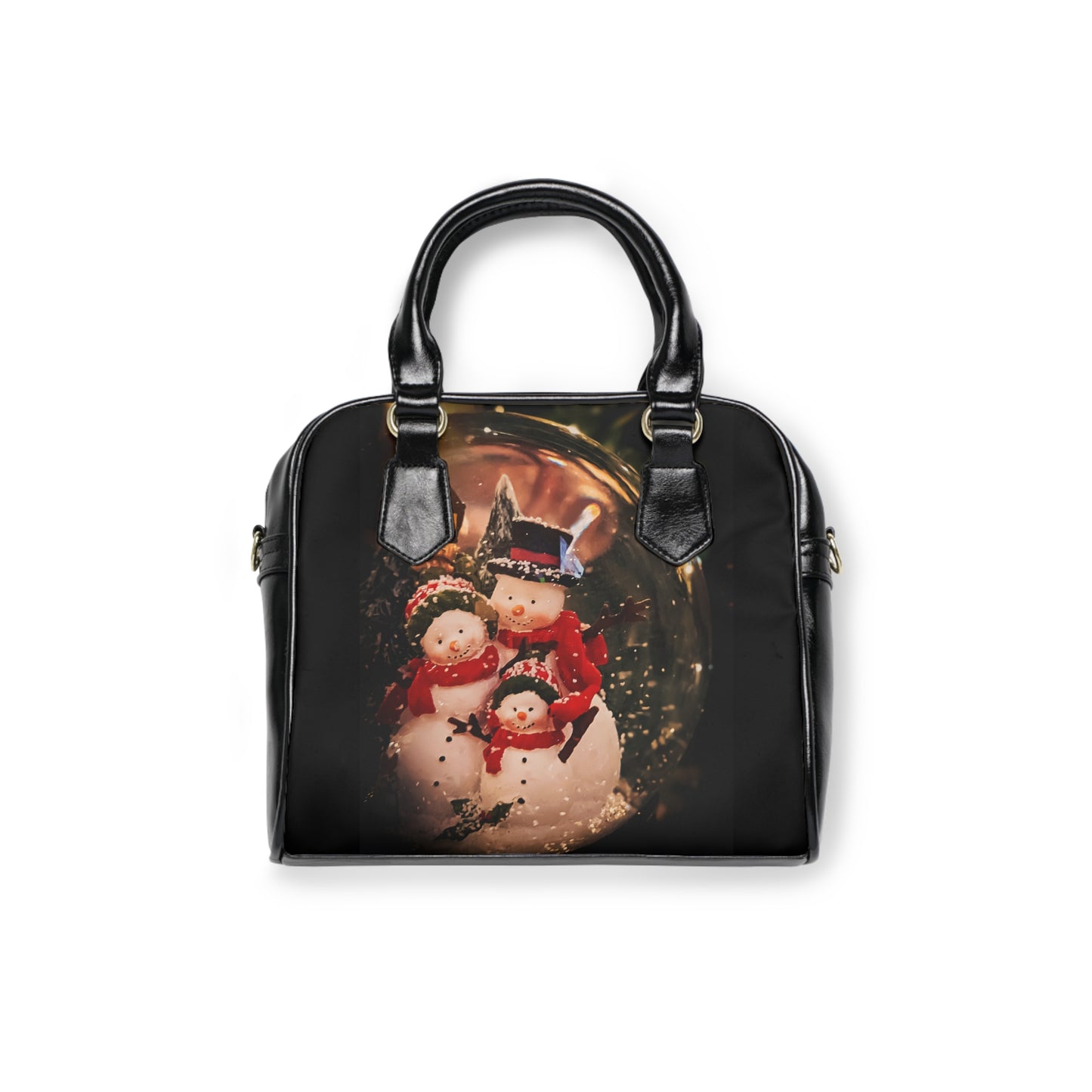 Snow Globe Shoulder Handbag (SP Photography Collection) BLACK
