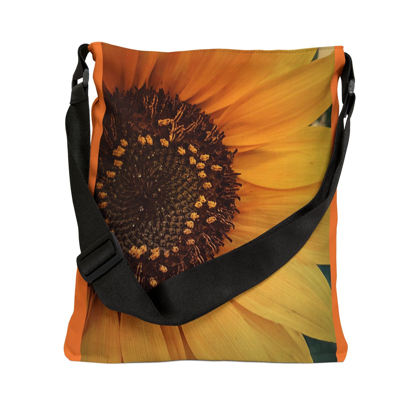Sun Ray Sunflower Adjustable Tote Bag (SP Photography Collection) ORANGE