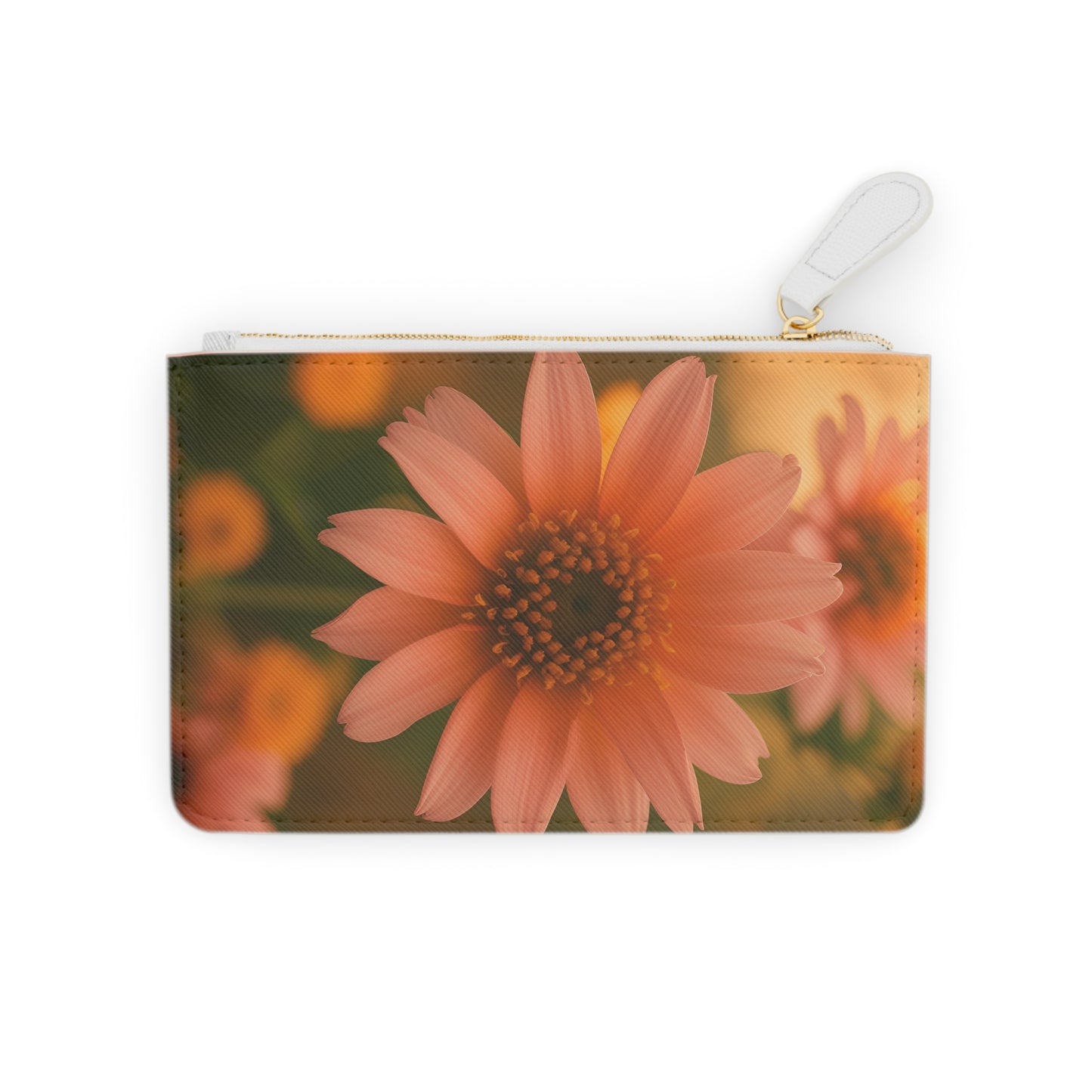 Peach Daisy Mini Clutch Bag (SP Photography Collection) ORANGE