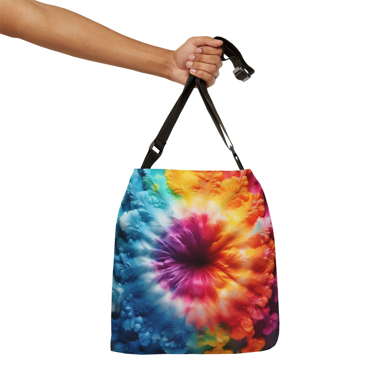 Smokey Tye Dye Adjustable Tote Bag (aiB & J Collections) ORANGE